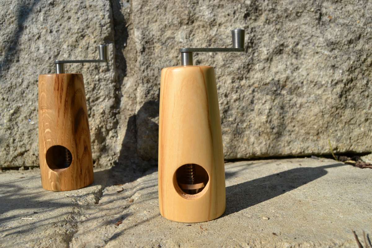 Holz Muskatmühlen