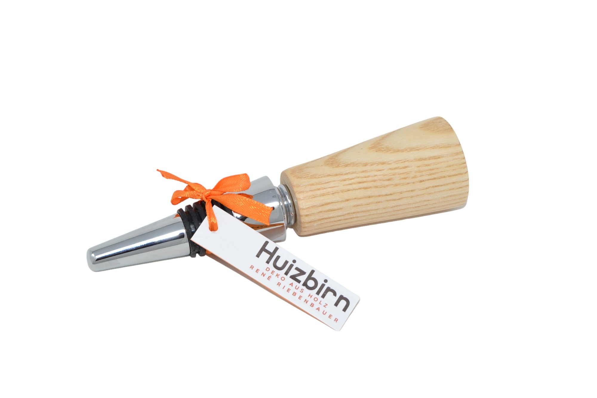 2in1 Holz Weinstöpsel & Korkenzieher aus Esche