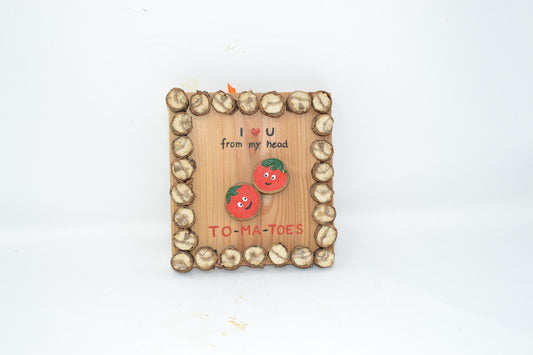 Holzbild "Tomatoes"