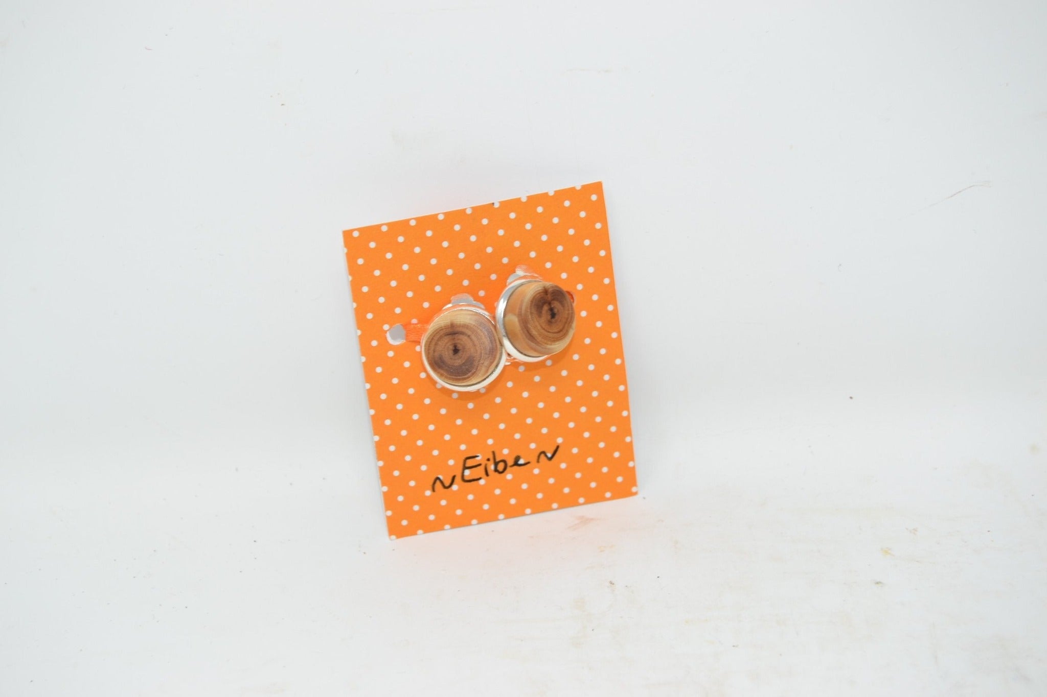 Holz Ohrclips aus Eibenholz