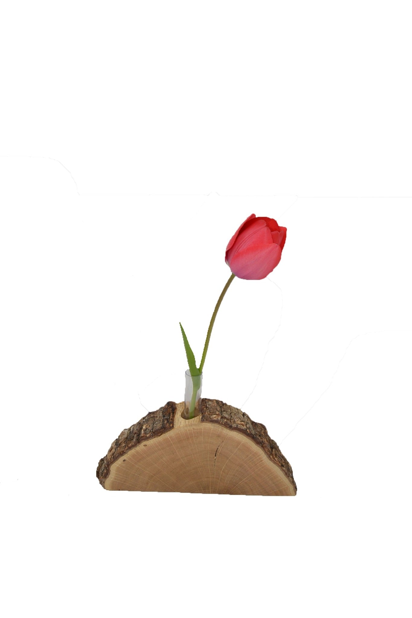 Holzvase aus Edelkastanienholz