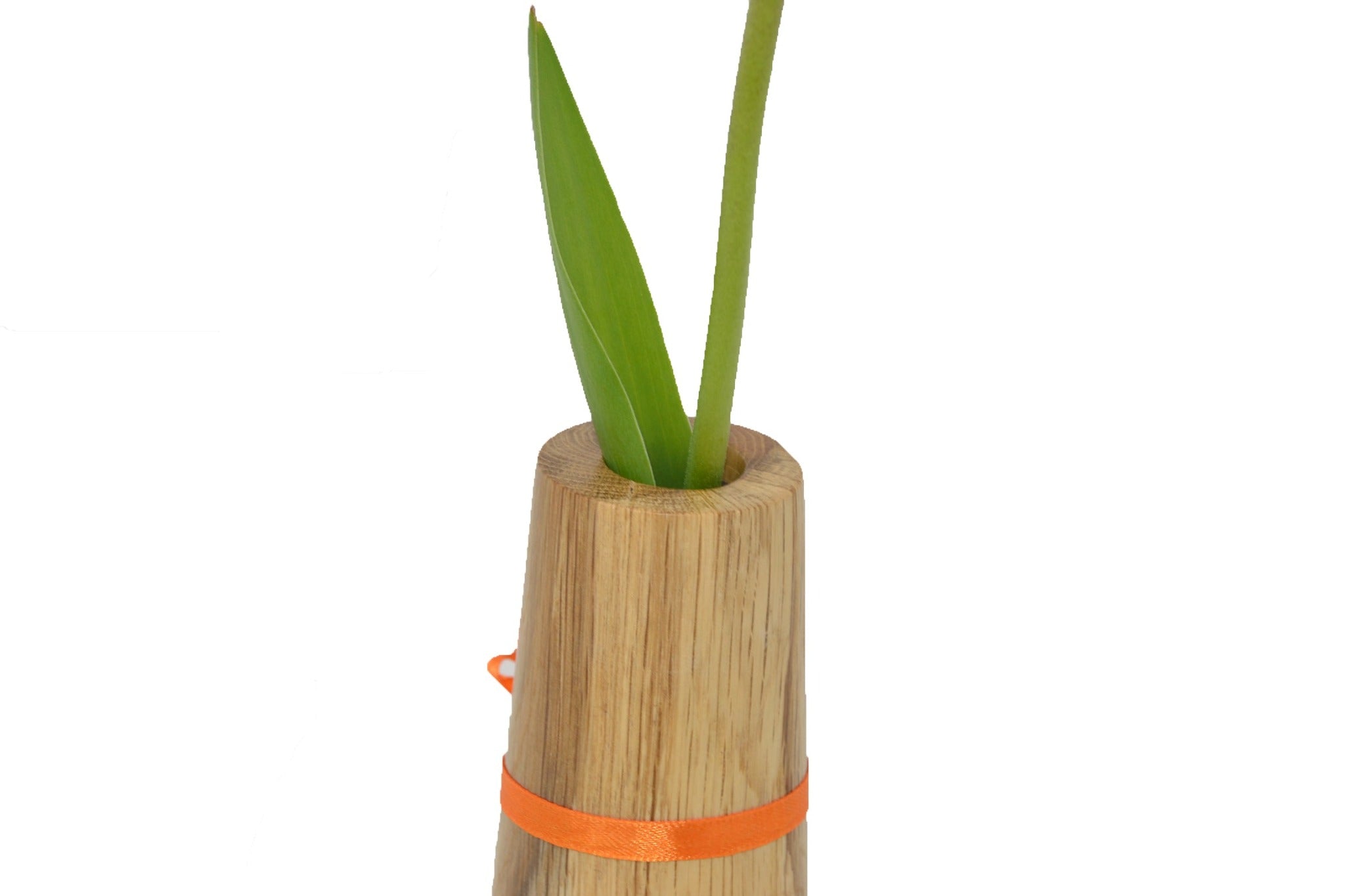 Holzvase aus Eichenholz