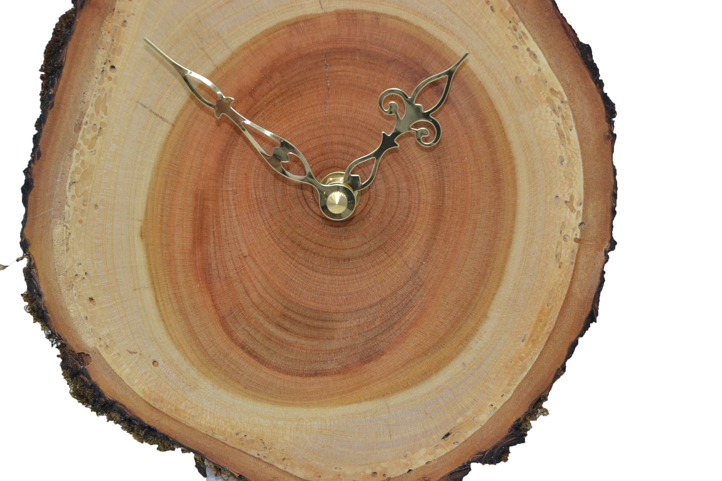 Holz Wanduhr 23x19 cm aus Kirsche Unikat Handarbeit
