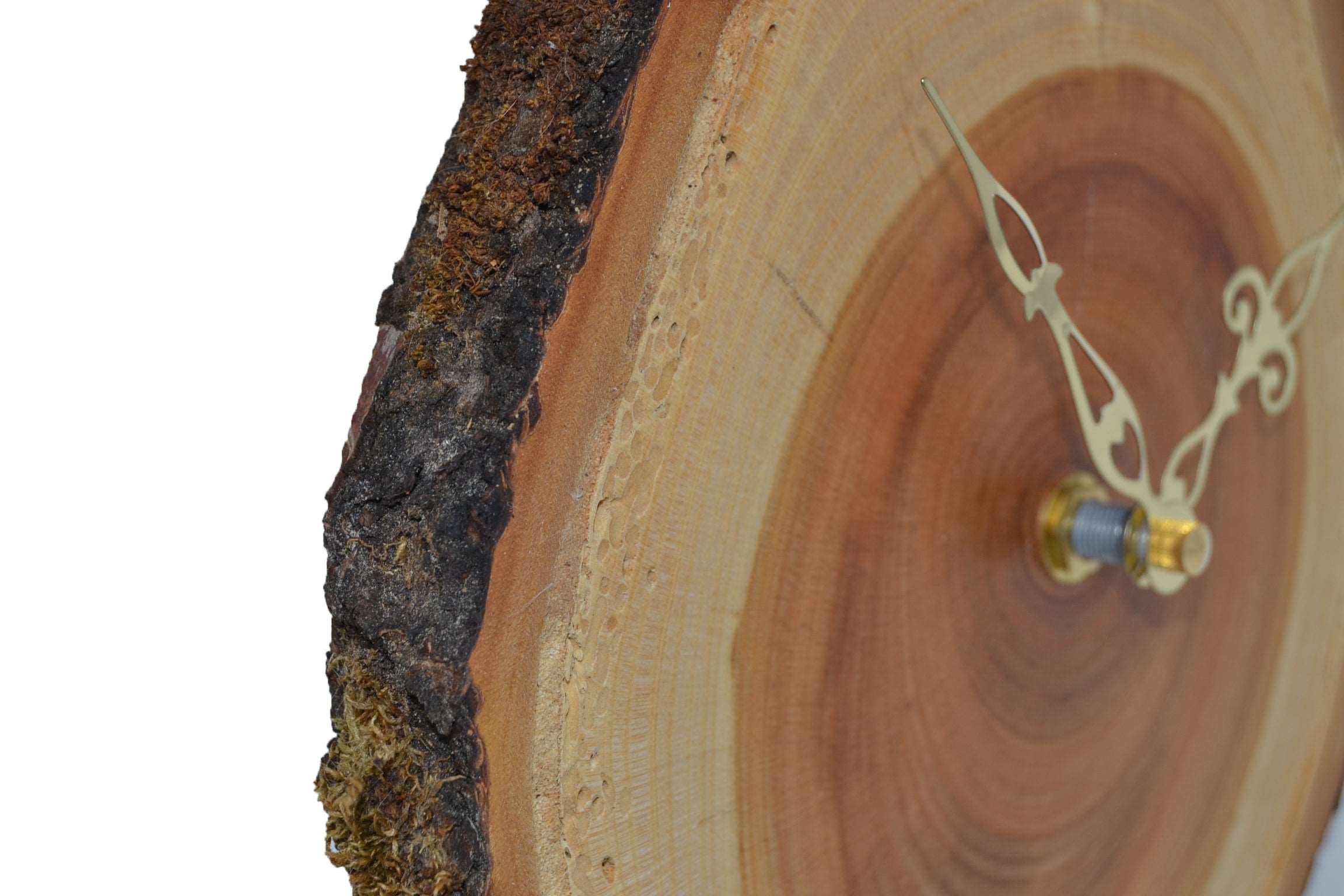 Holz Wanduhr 23x19 cm aus Kirsche Unikat Handarbeit