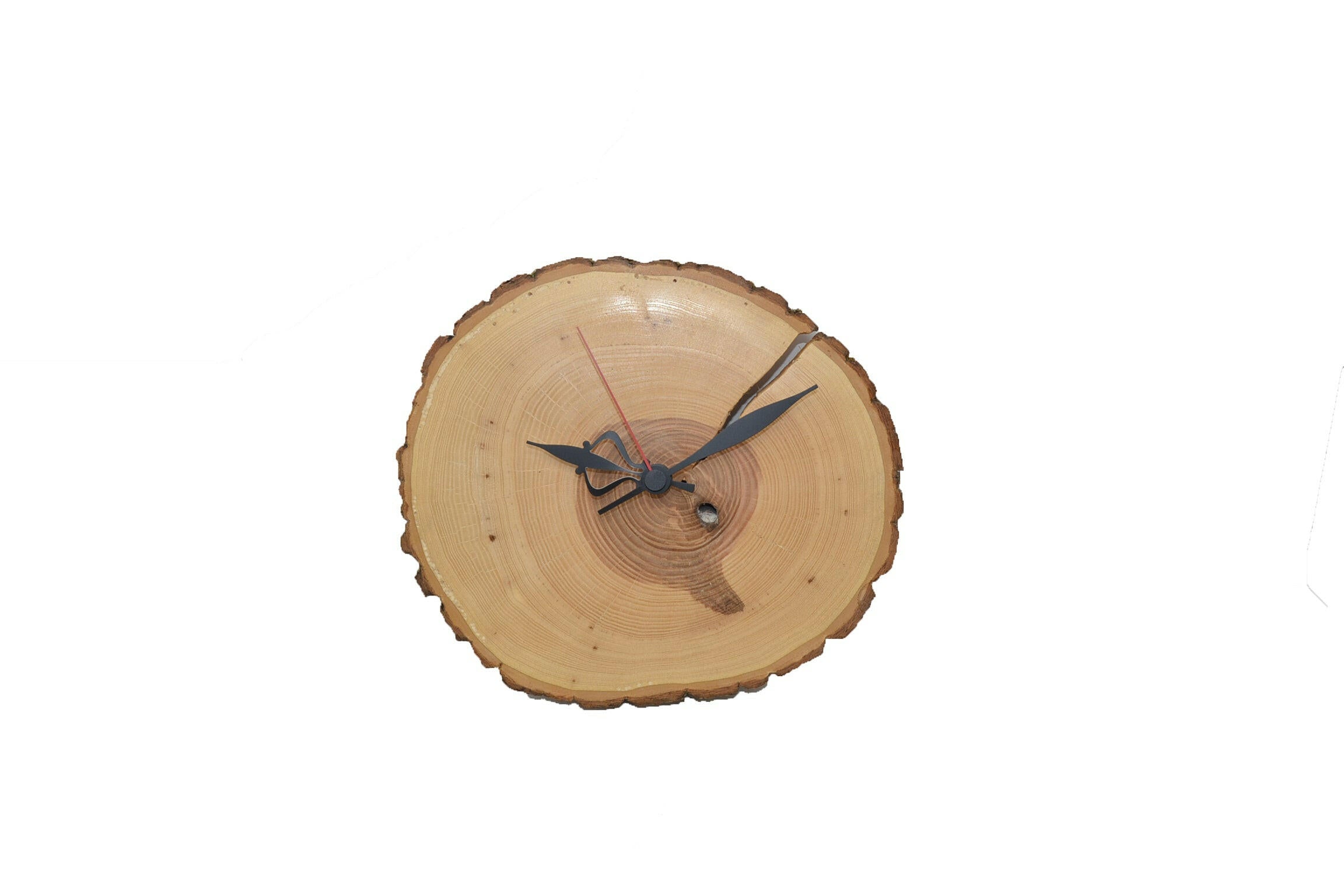 Holz Wanduhr aus Kernschenholz