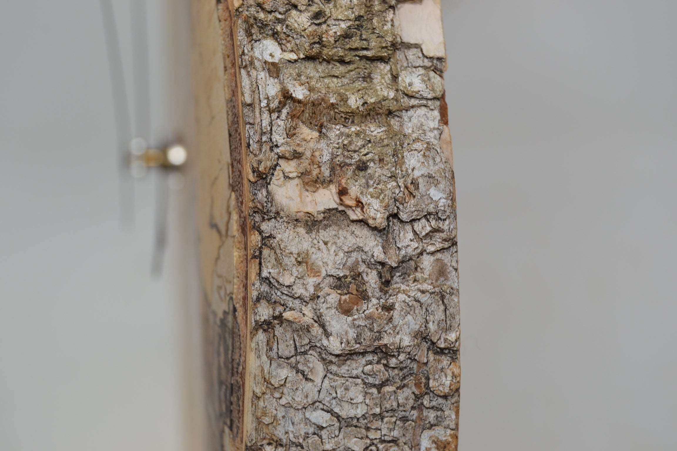 Holz Wanduhr 24x22cm aus Birke Unikat Handarbeit