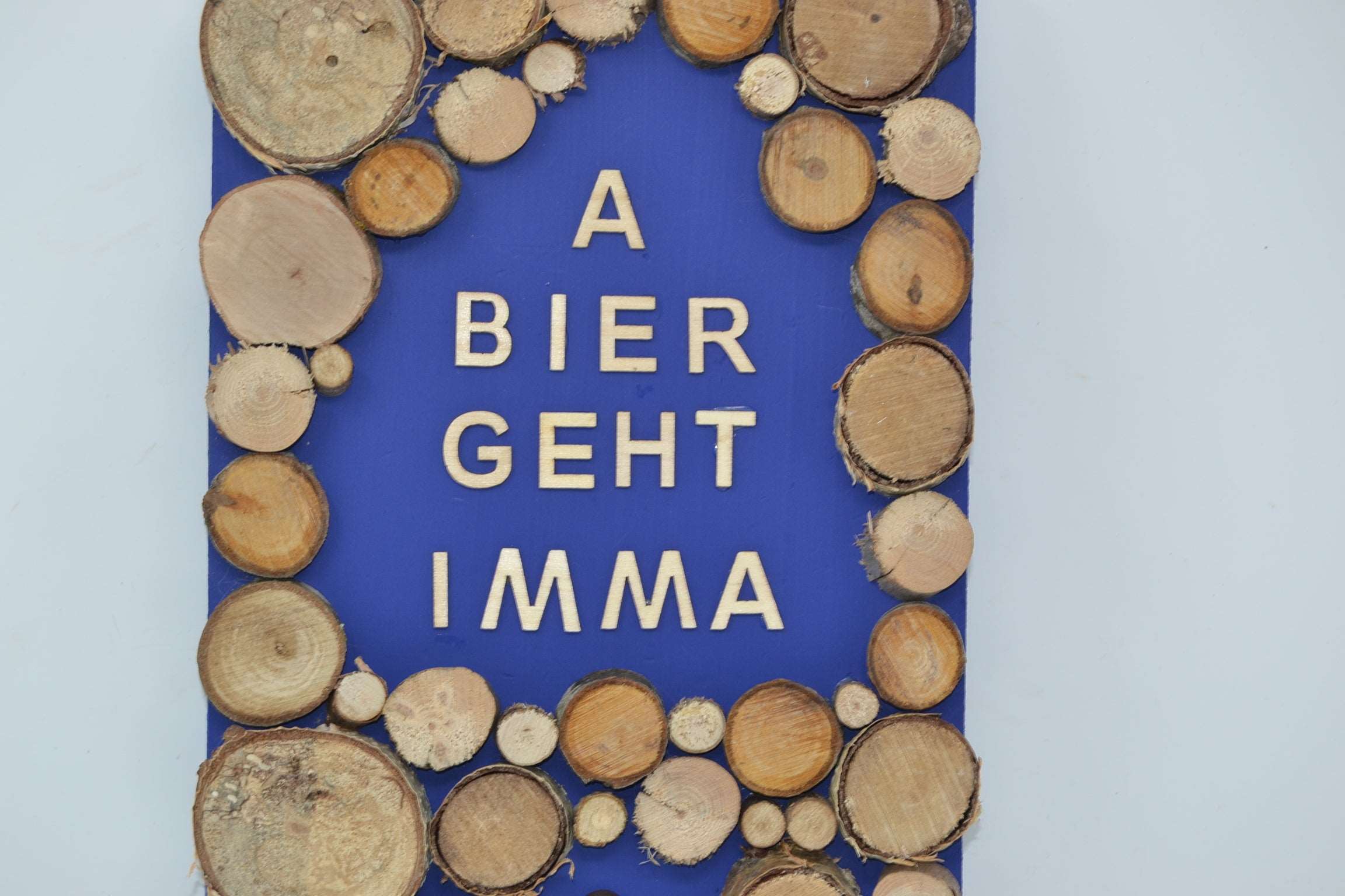 Holzbild Bier Flaschenöffner 37,5x21 Männergeschenk für Bierliebhaber Handarbeit