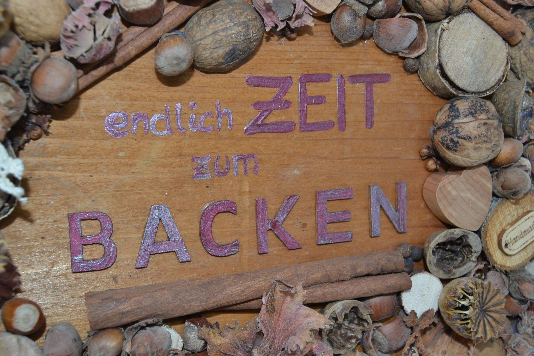 Holzbild "Backen"