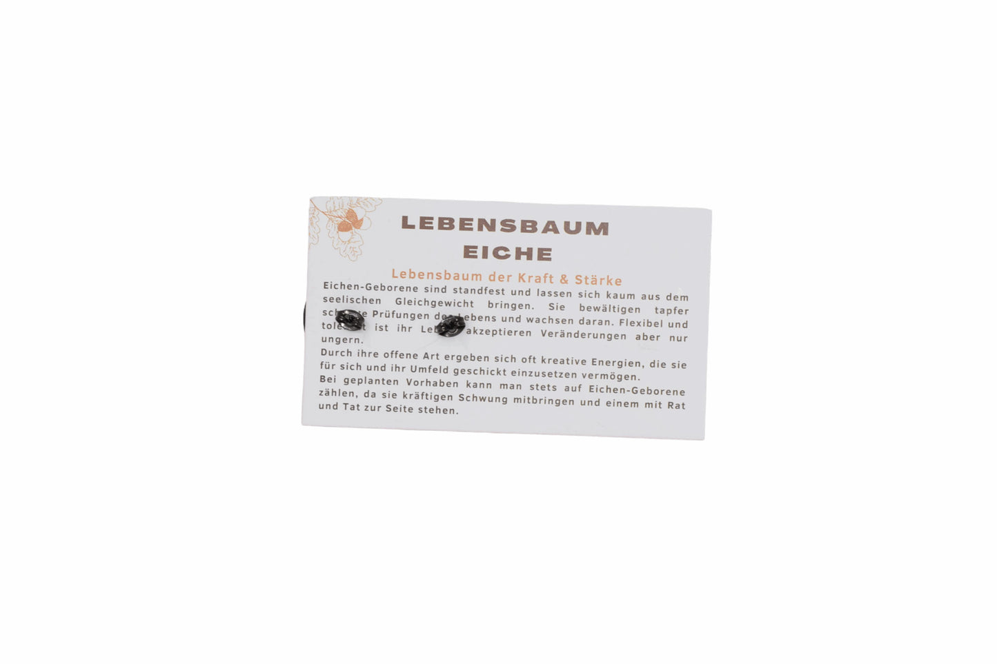 Holz Ohrstecker Lebensbaum Edition Eiche 2cm Trachtenschmuck