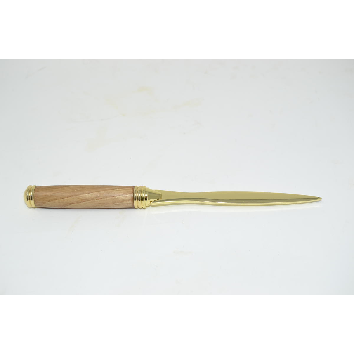 Holz Brieföffner aus Eichenholz, vergoldet