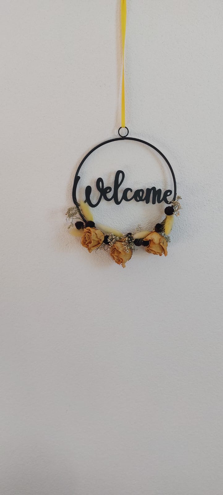 Türkranz mit Rosenblüten