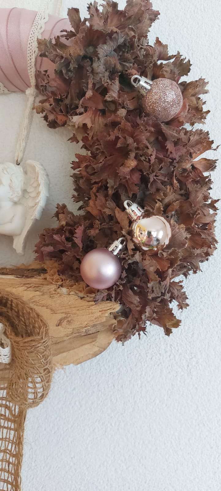 Handgefertigter Weihnachtstürkranz