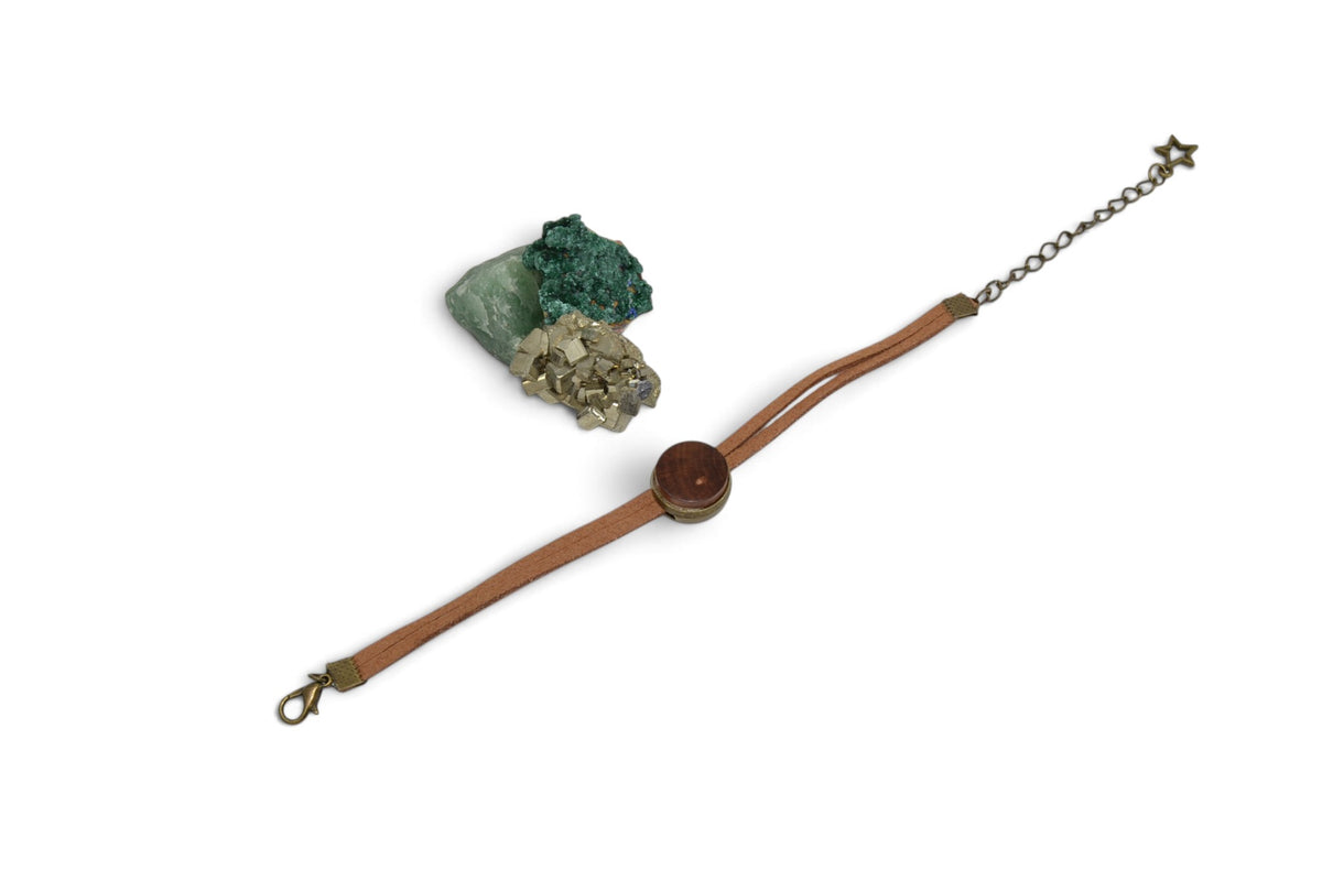 Holz Lederband aus Zwetschke
