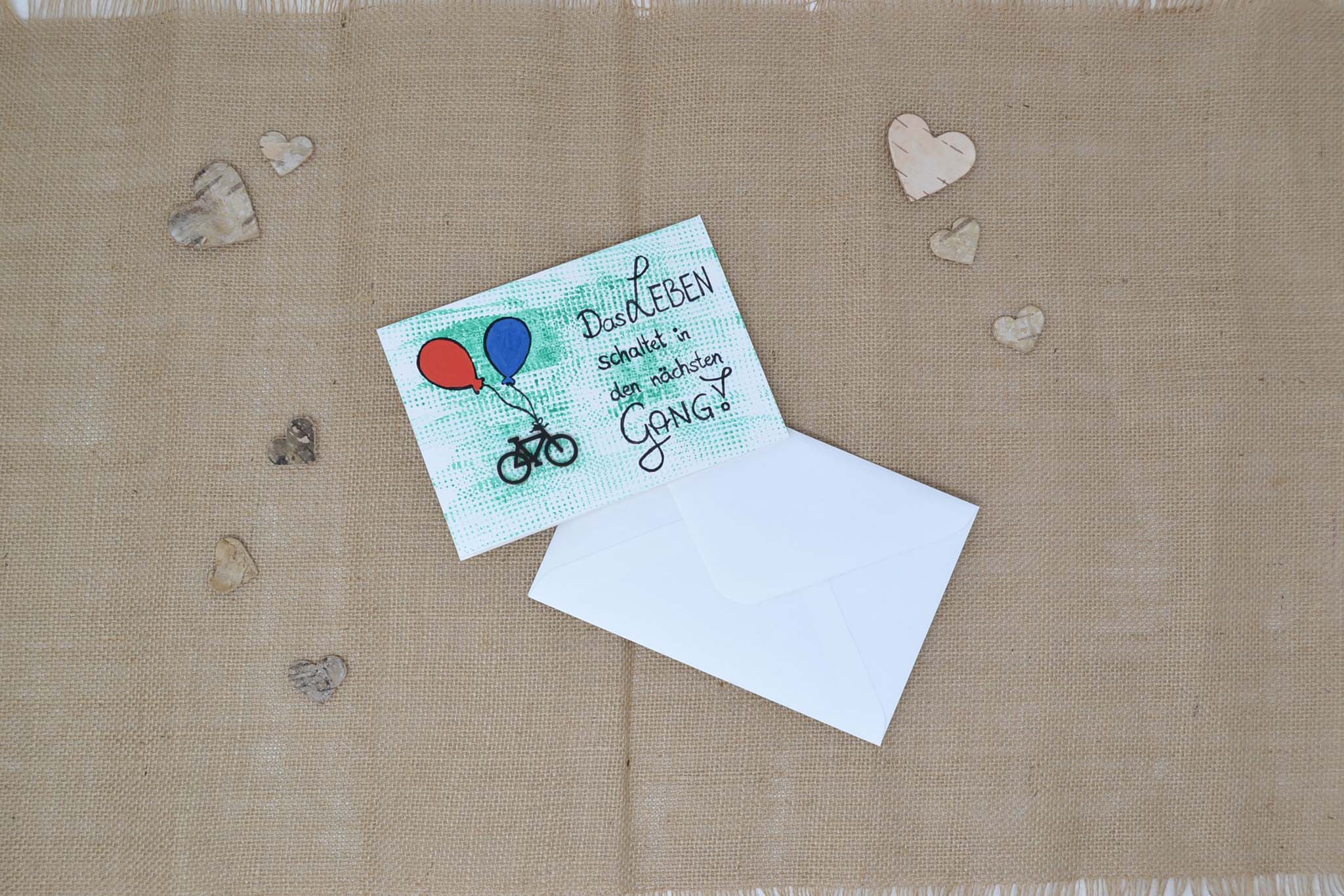 Glückwunschkarte "Fahrrad"