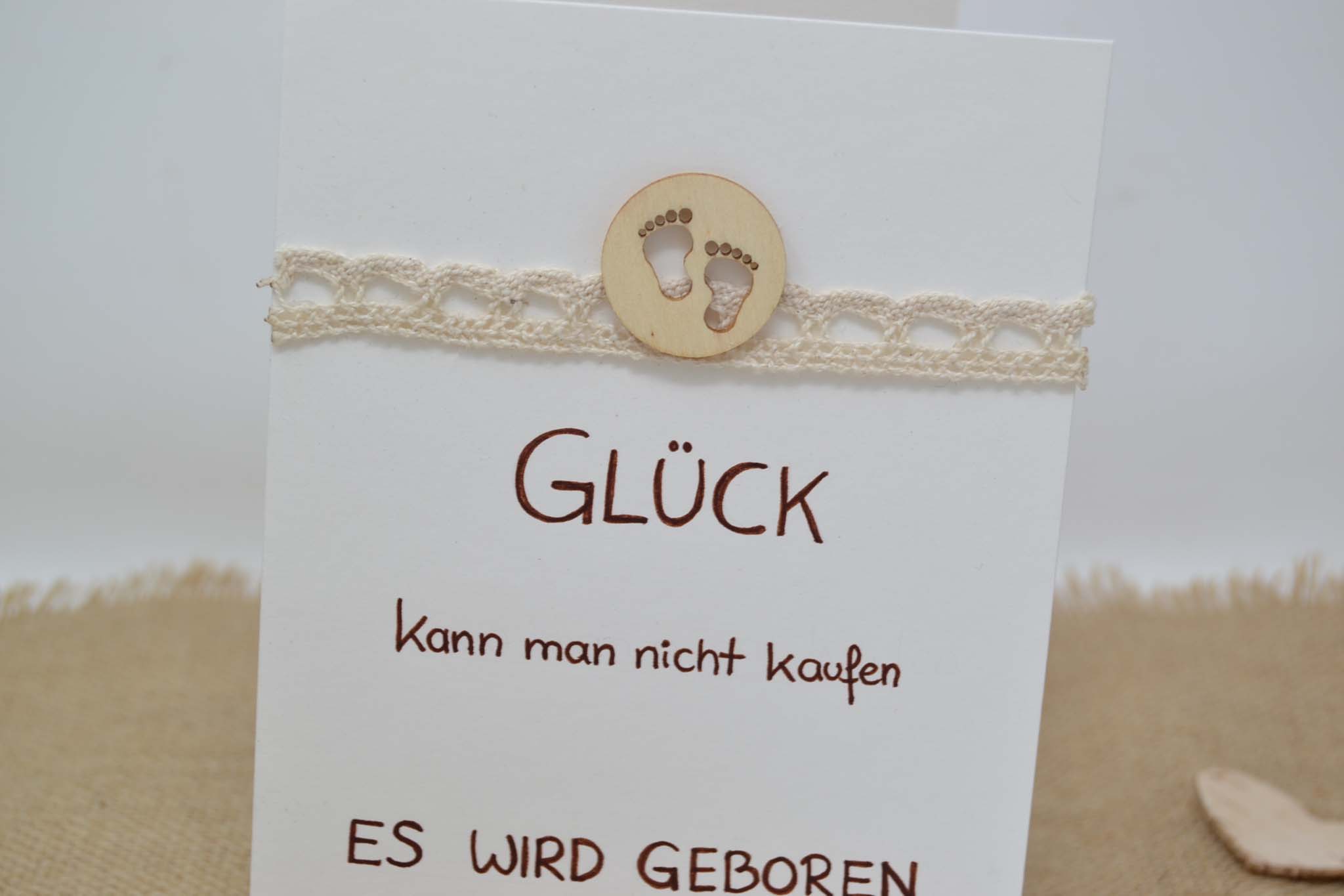 Glückwunschkarte zur Geburt