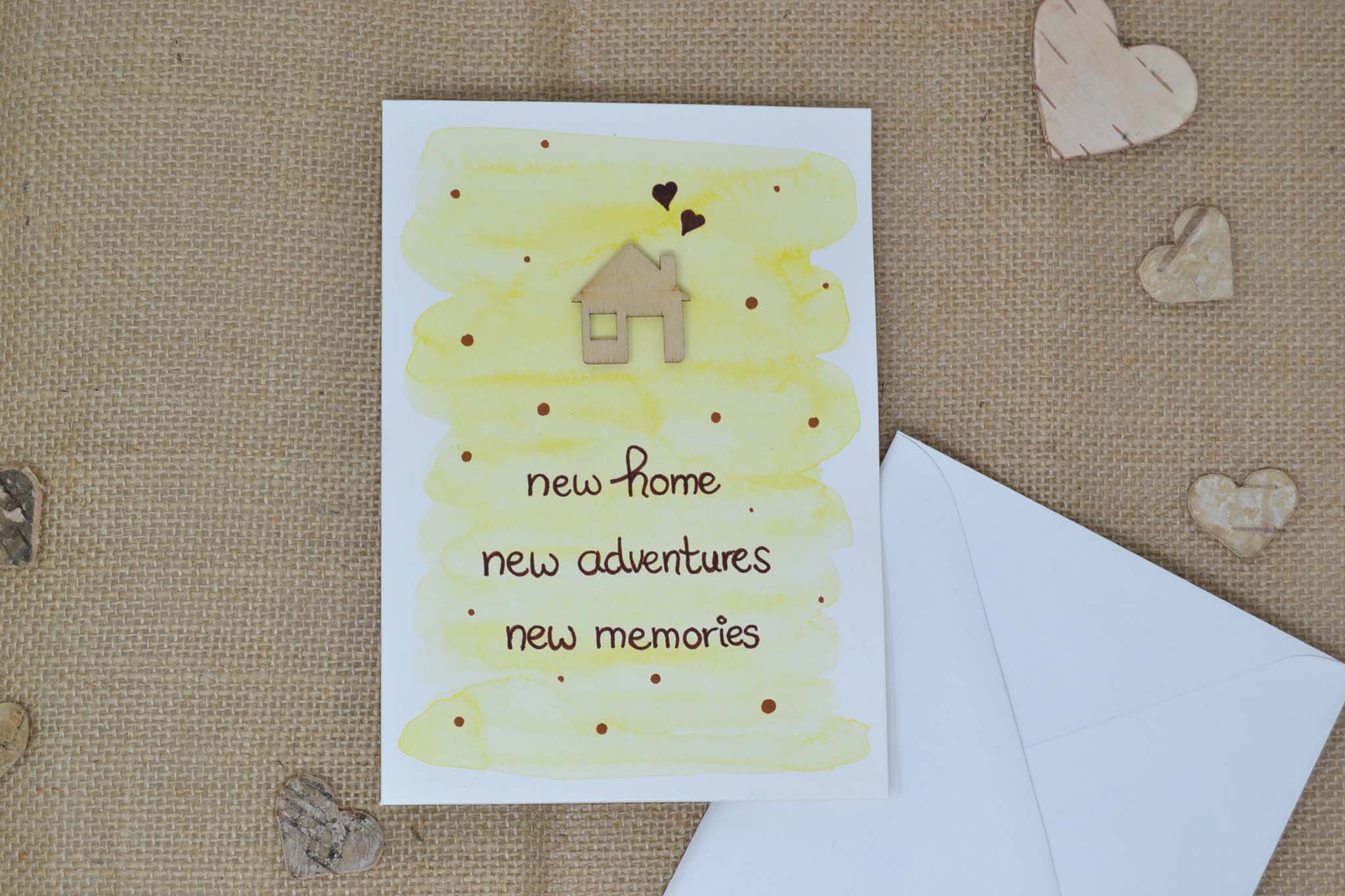 Glückwunschkarte "Zum Einzug"