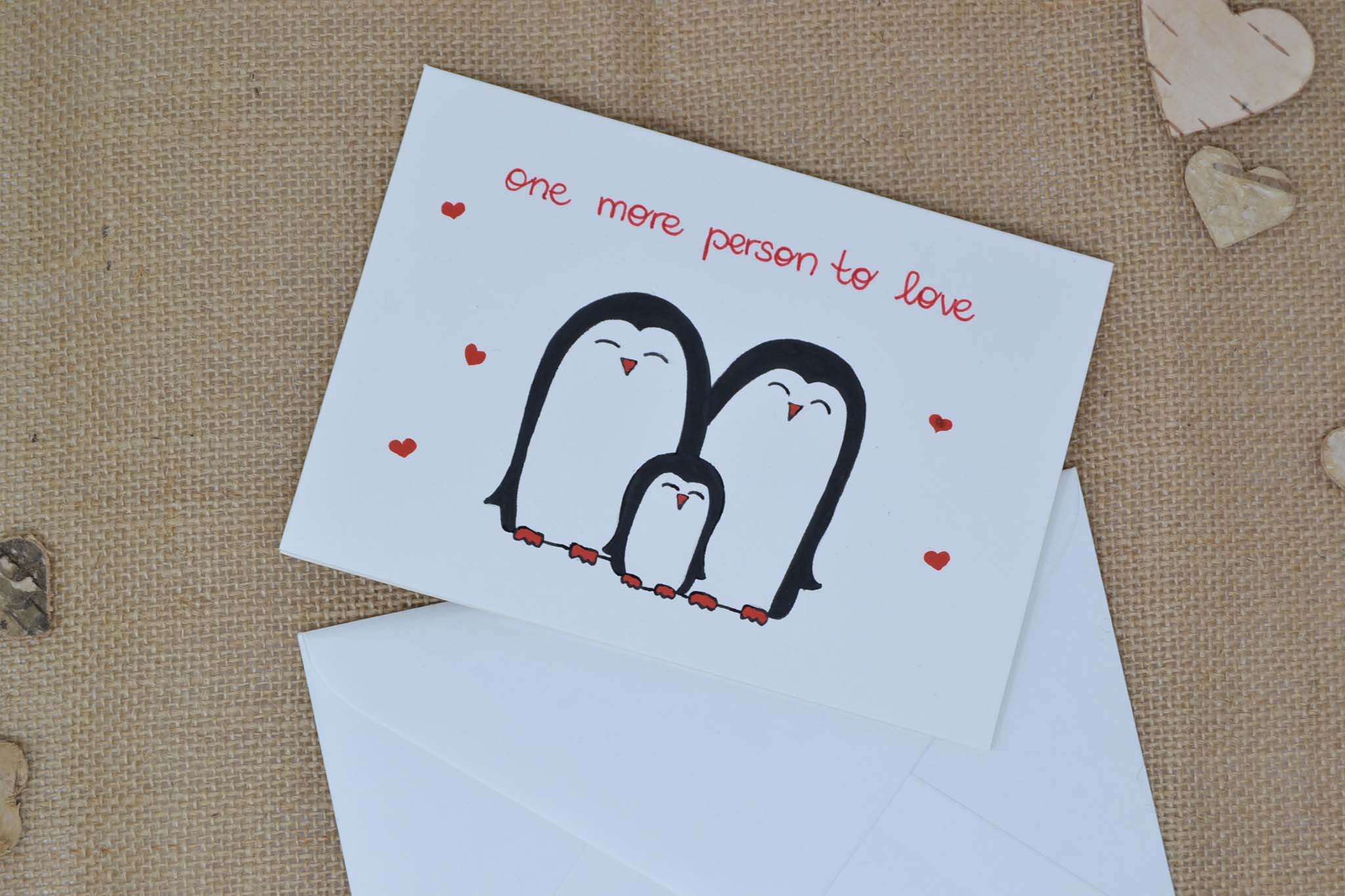 Glückwunschkarte Geburt "One more person to love"