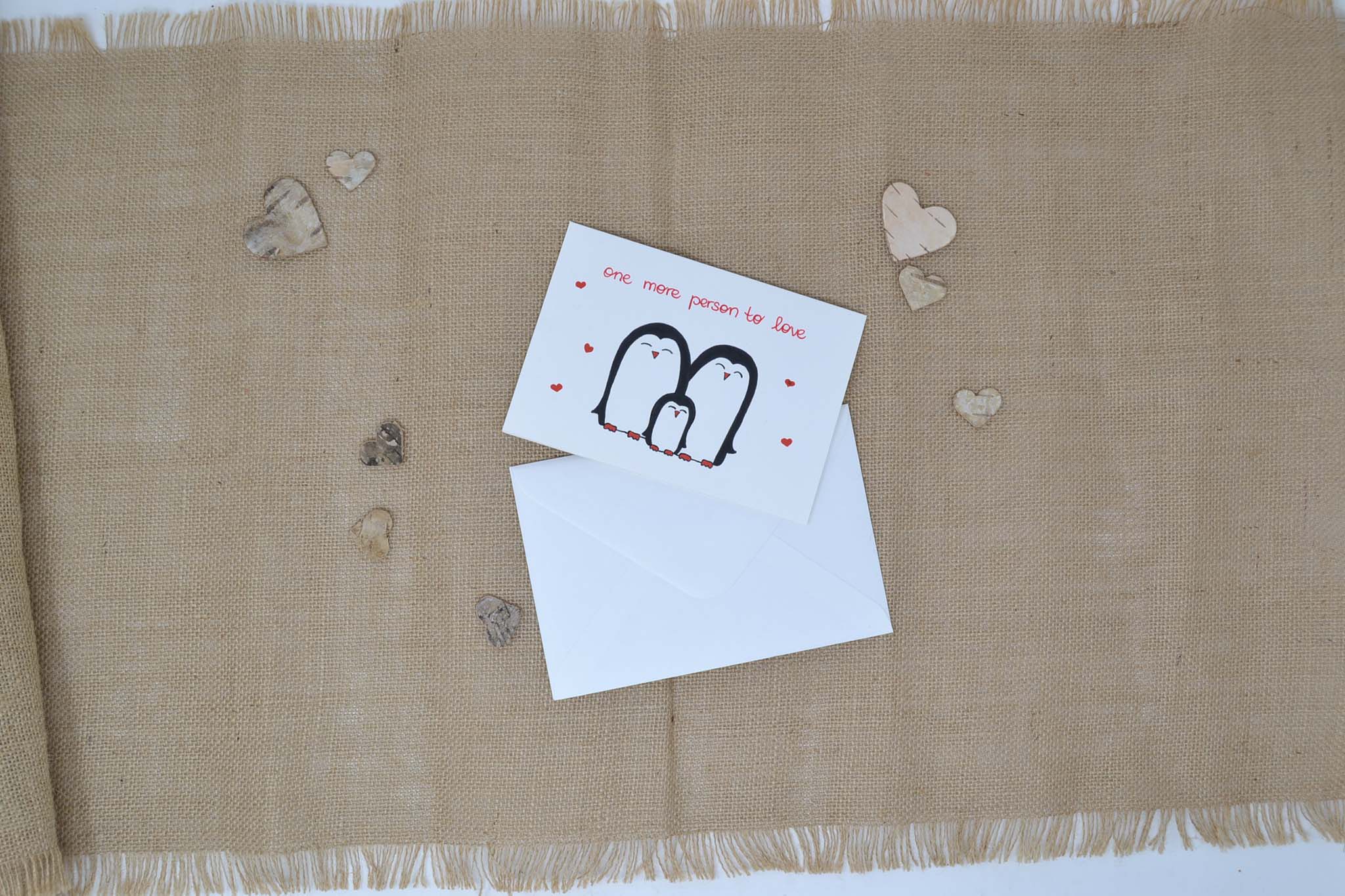 Glückwunschkarte Geburt "One more person to love"