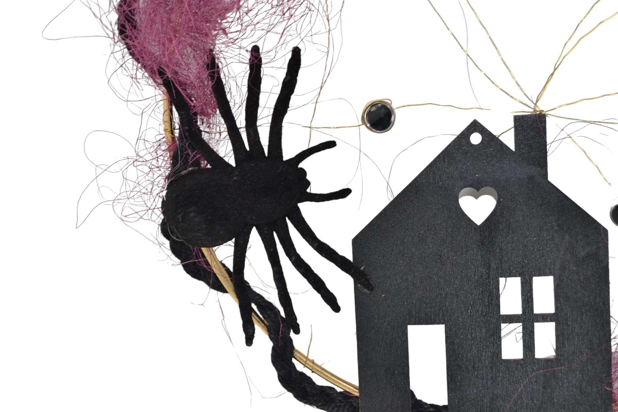 Halloween Türkranz Loop ⌀25 cm Handarbeit