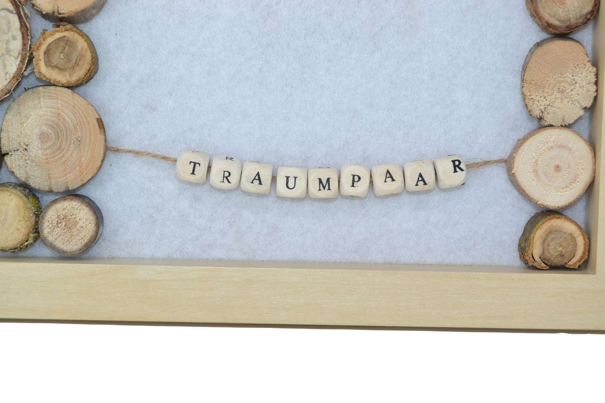 Holz Bilderrahmen Geldgeschenk Traumpaar