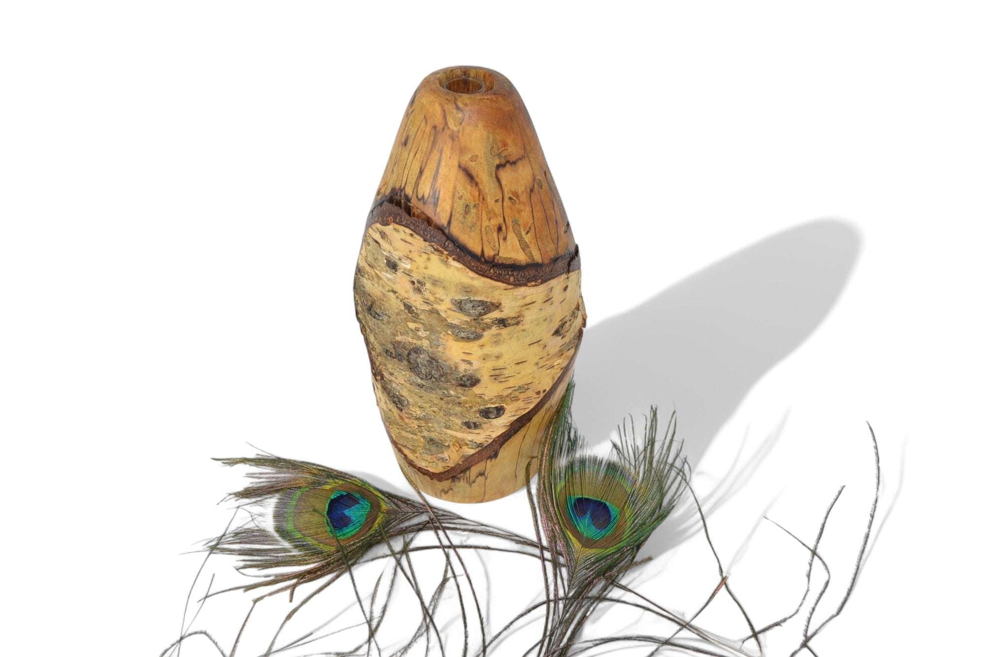 Holz Blumenvase aus Birke