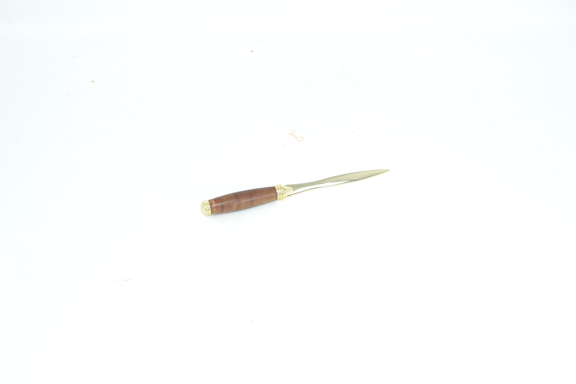 Holz Brieföffner aus Birnenholz 24k vergoldet