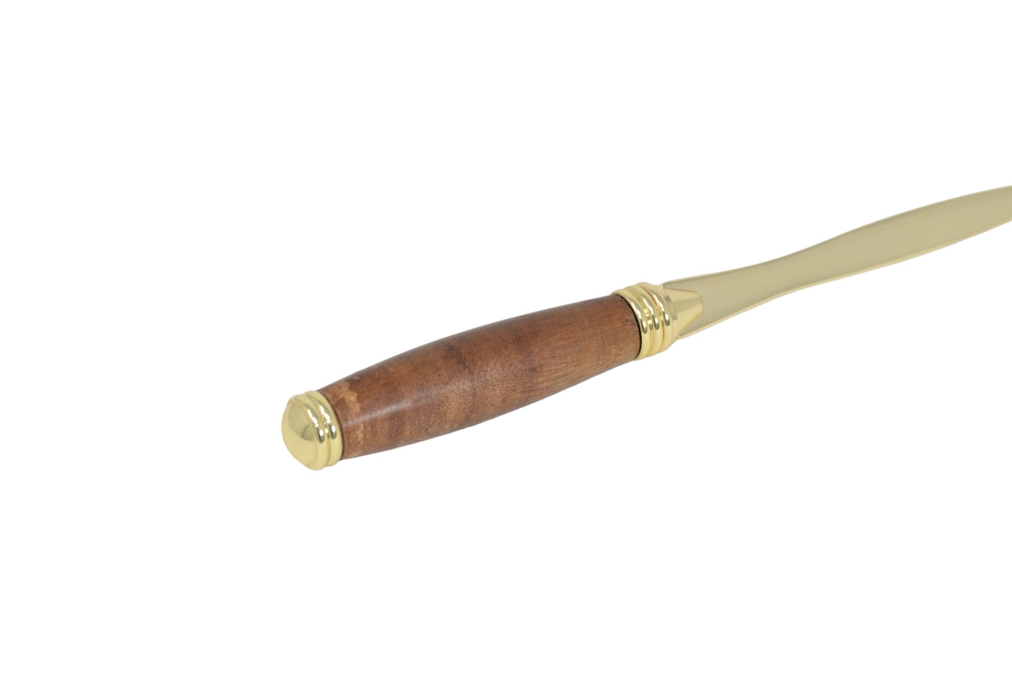 Holz Brieföffner aus Birnenholz 24k vergoldet