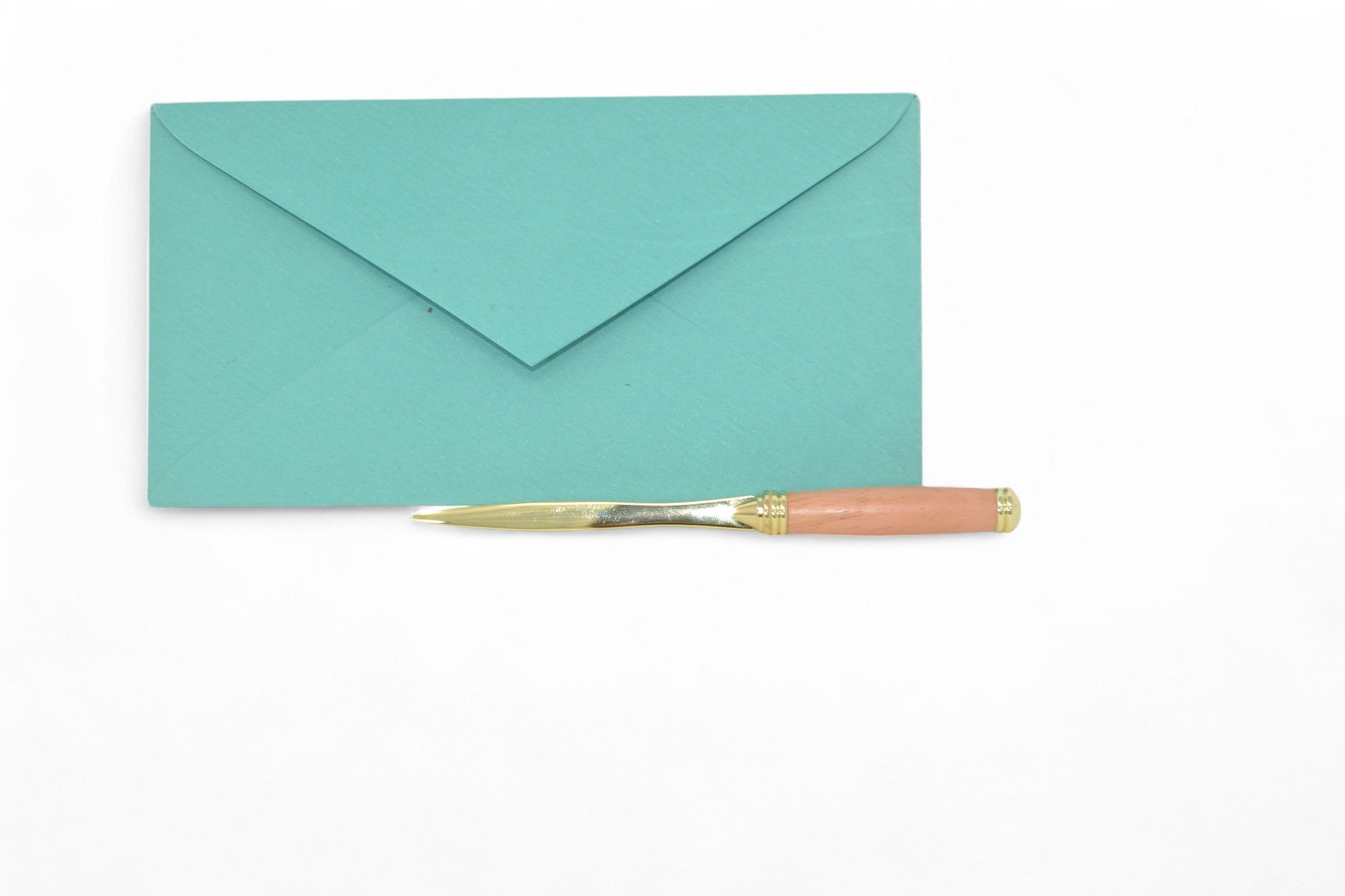 Holz Brieföffner aus Zirbe 24k vergoldet