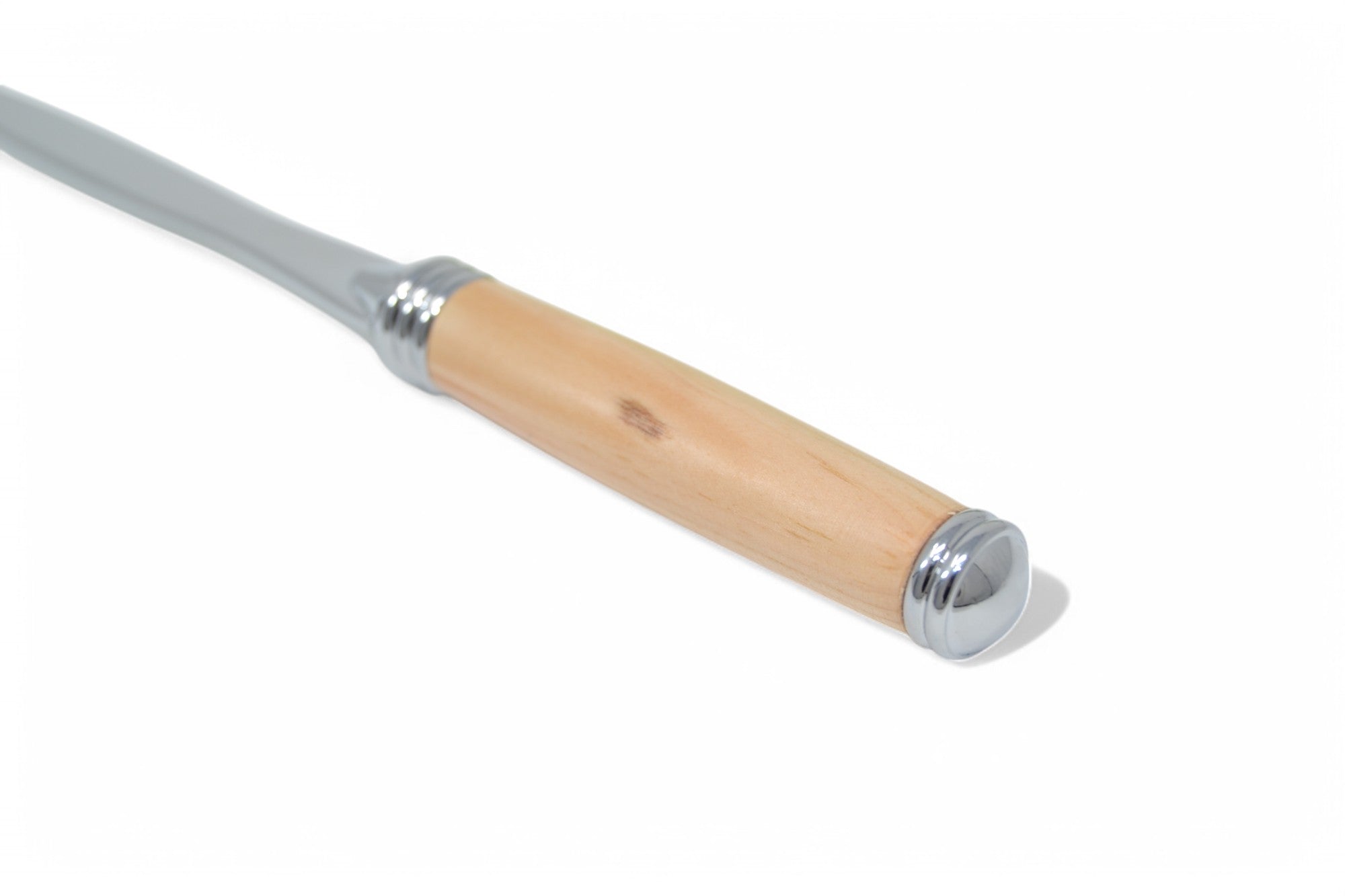 Holz Brieföffner Zirbe verchromt