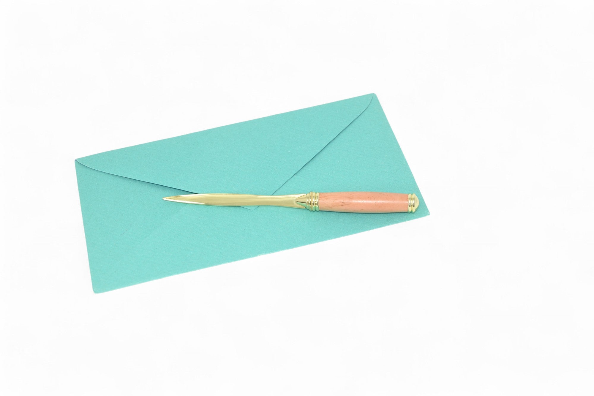 Holz Brieföffner aus Zirbe 24k vergoldet