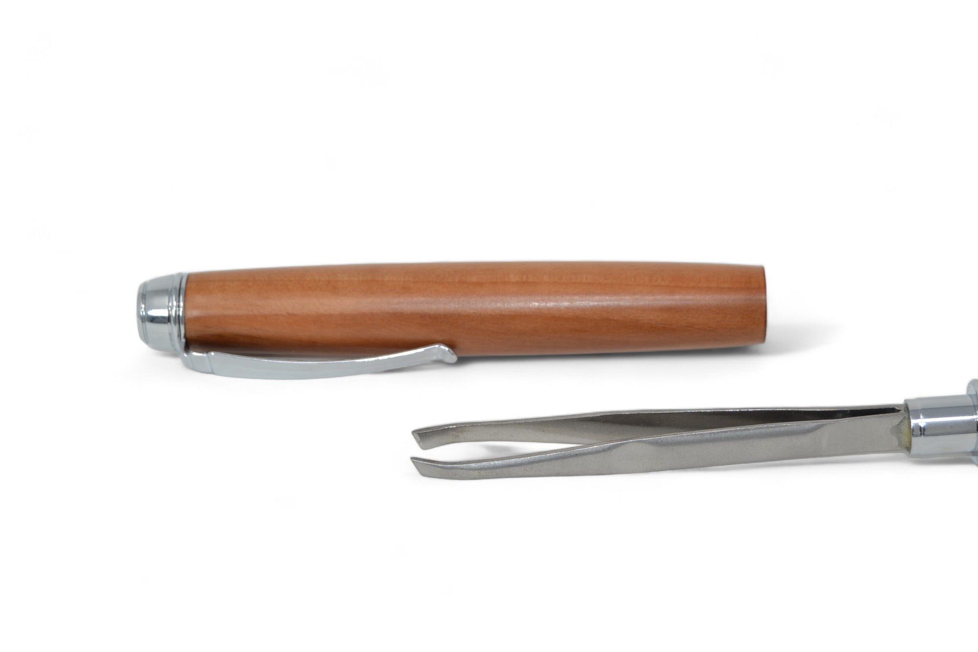 Holz Edelstahl Pinzette aus Apfelholz