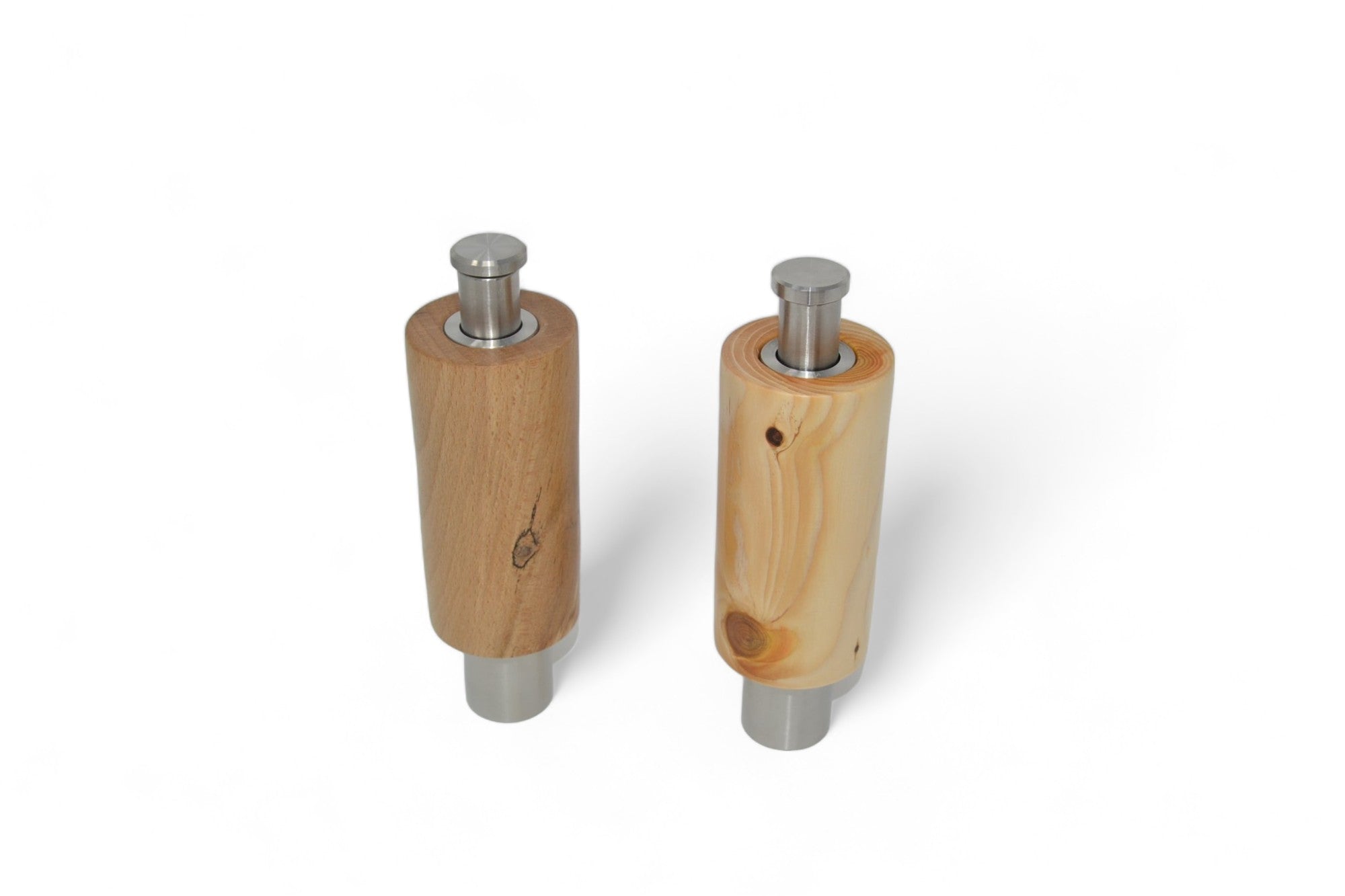 Holz Einhand Gewürzmühlen Set aus Buche & Zeder
