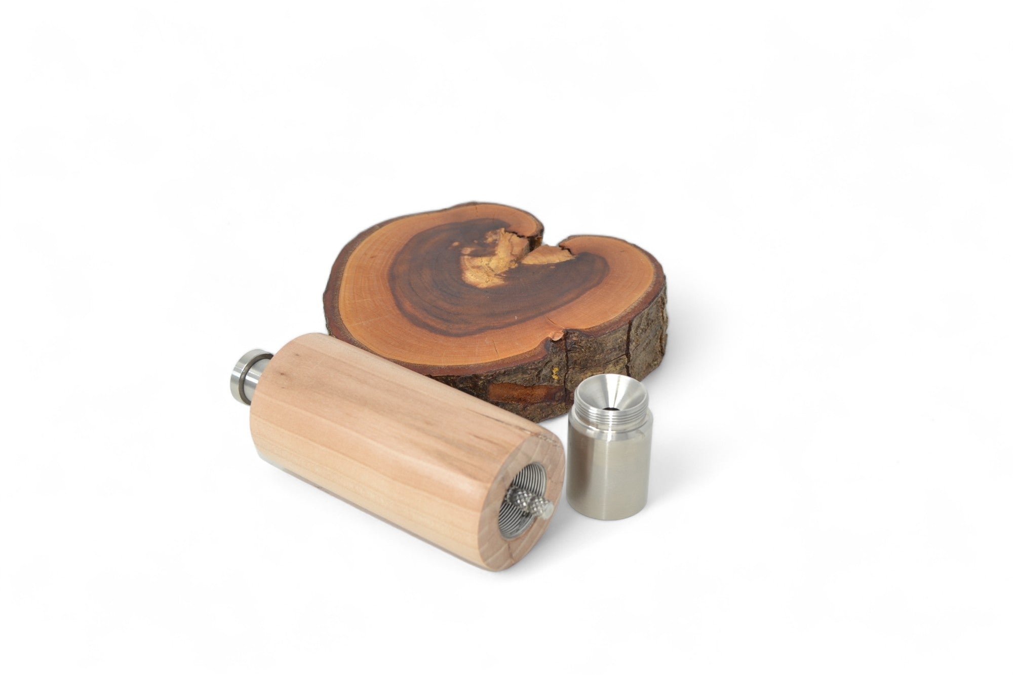Holz Einhandmühle Apfel