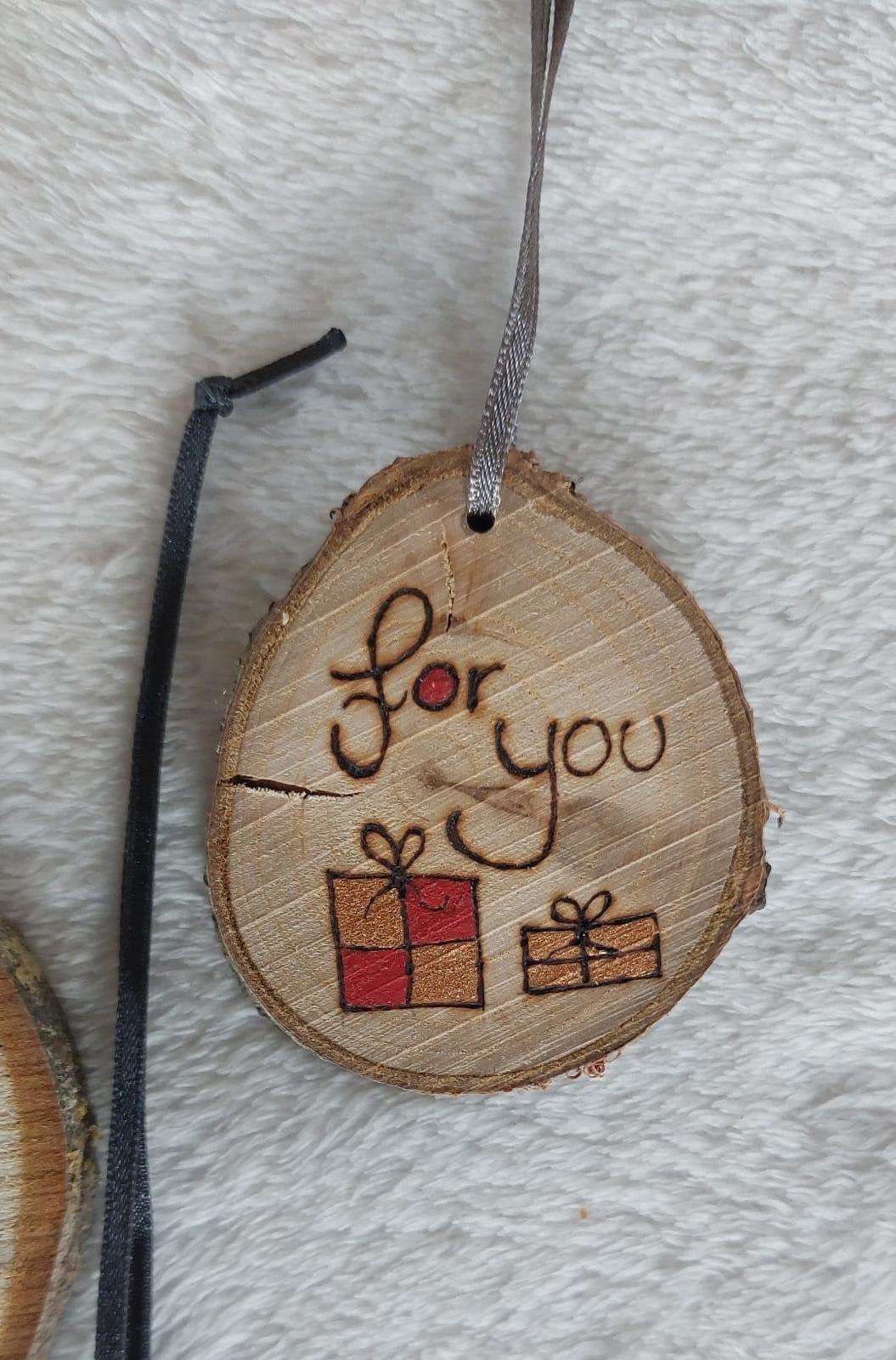 Holz Geschenkanhänger Weihnachtsbaumschmuck Weihnachtsdeko