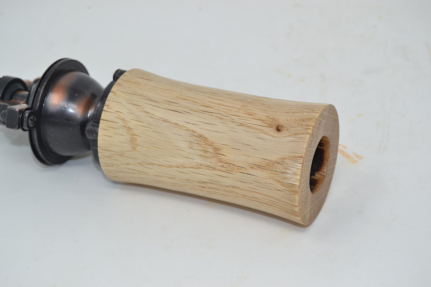 Holz Gewürzmühle aus Eichenholz mit Kurbel