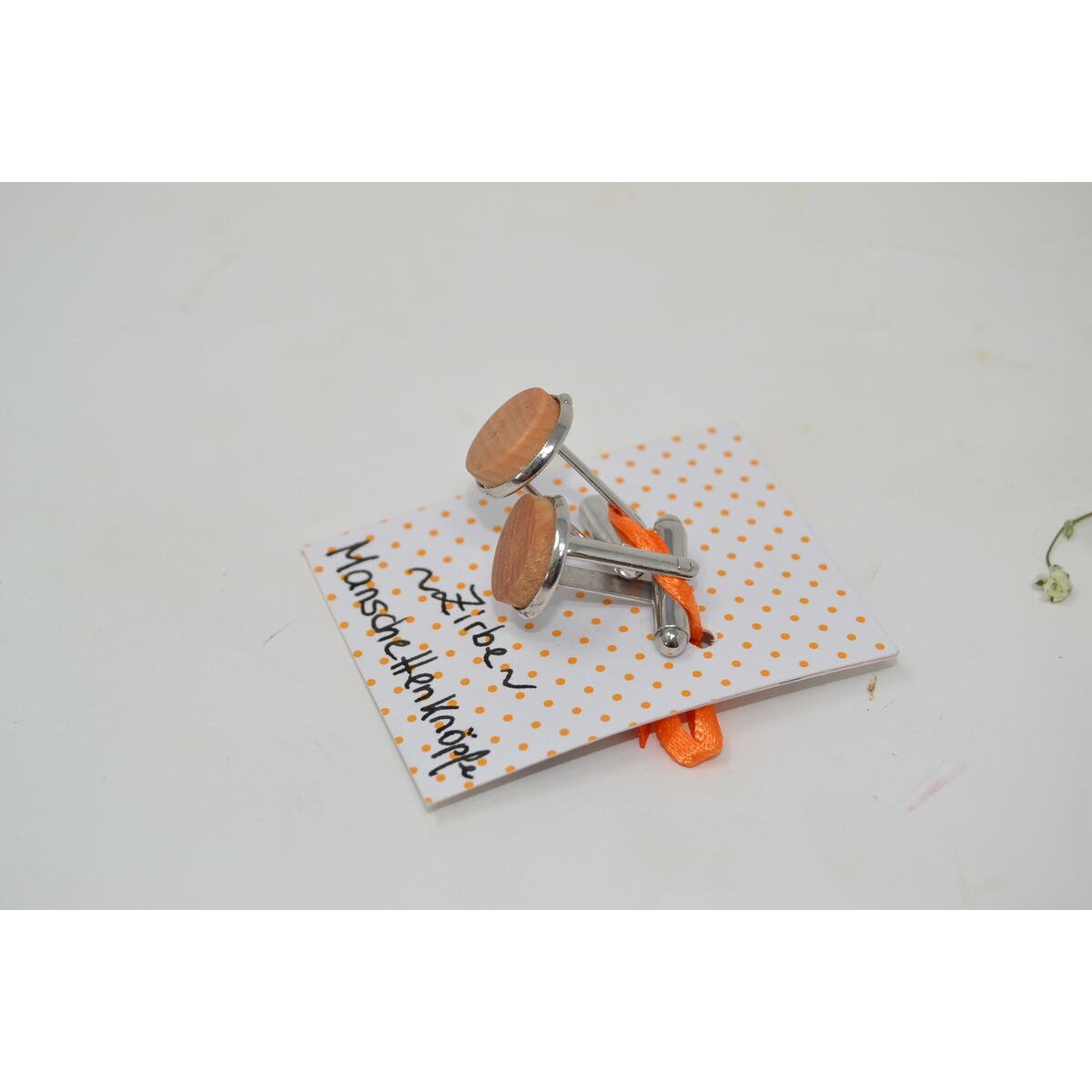 Holz Manschettenknöpfe aus Zirbe