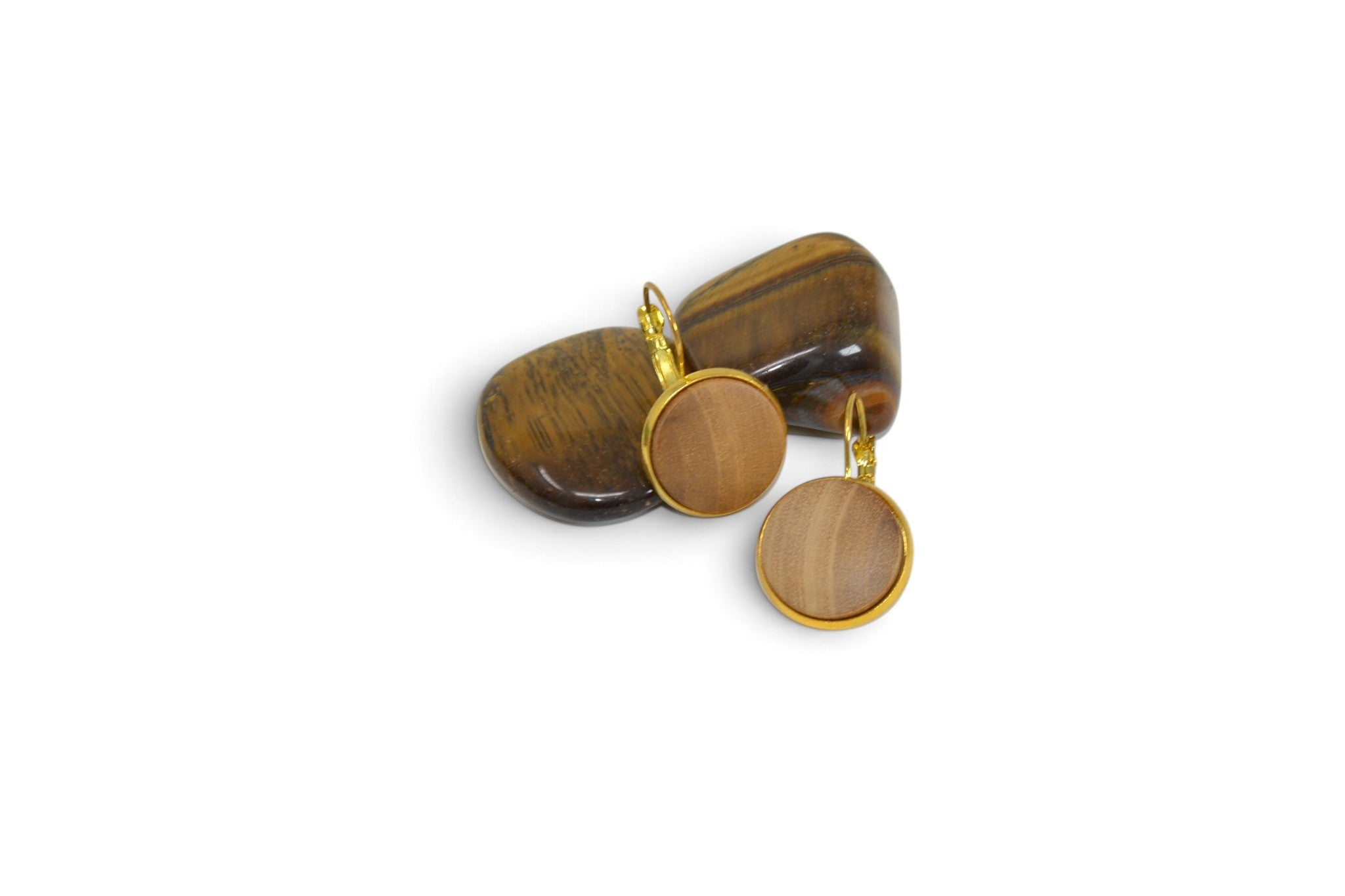 Holz Ohrringe aus Walnuss