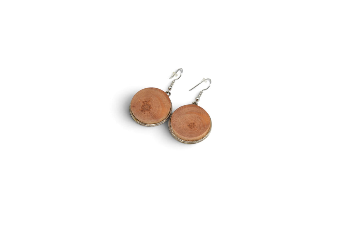 Holz Ohrringe Zirbe