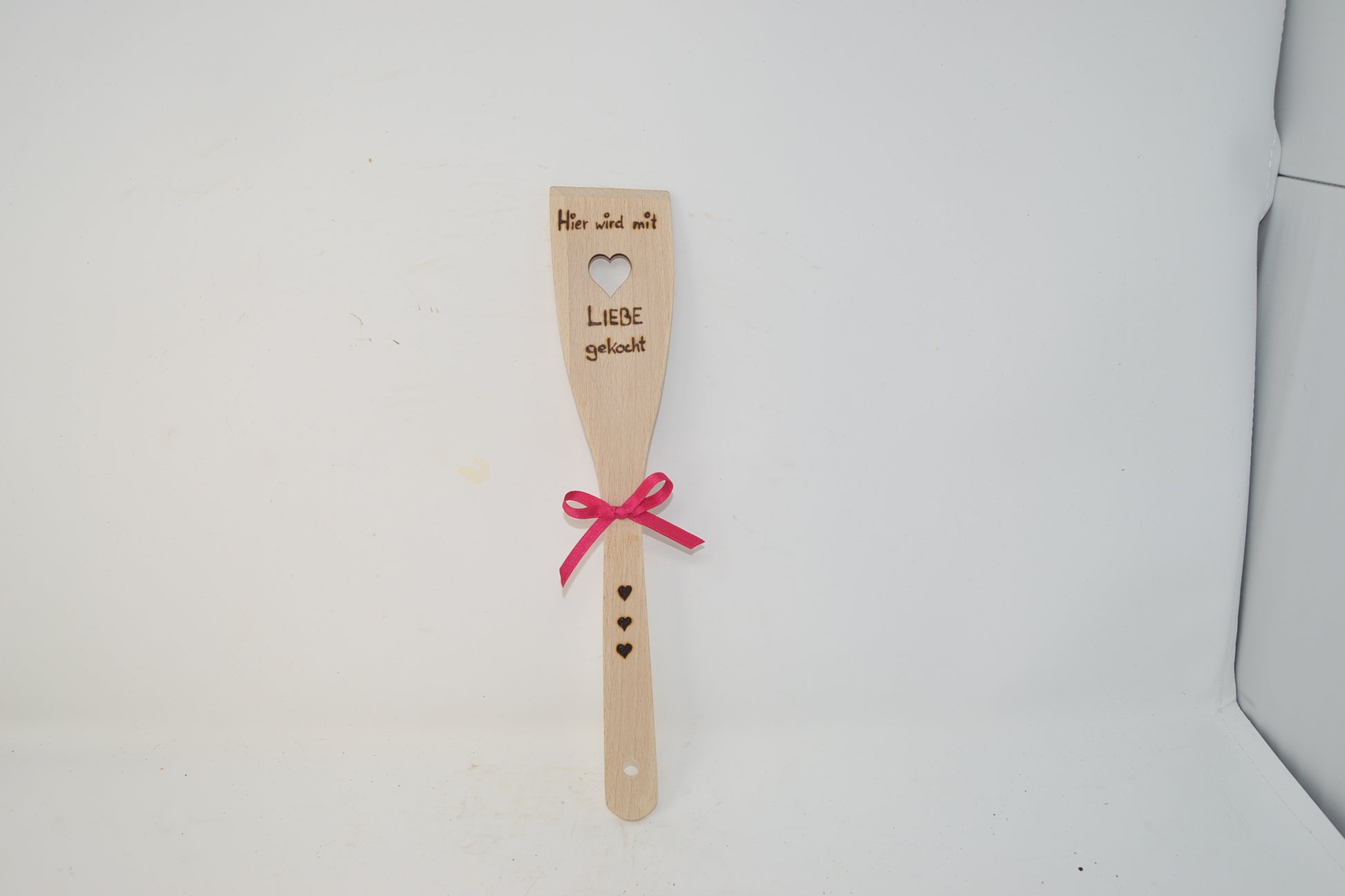 Holz Pfannenwender mit Gravur