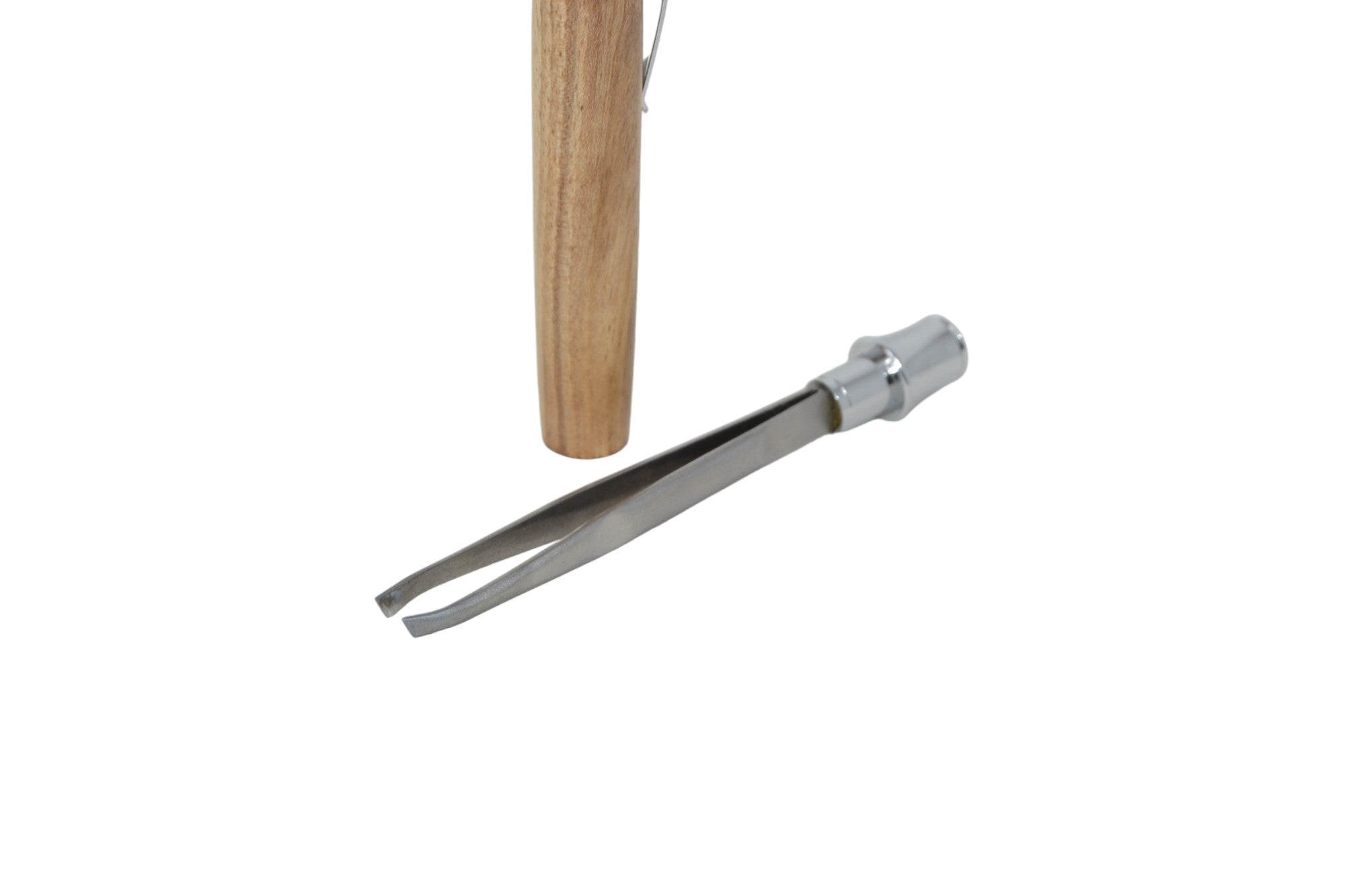 Holz Pinzette aus Walnuss & Edelstahl