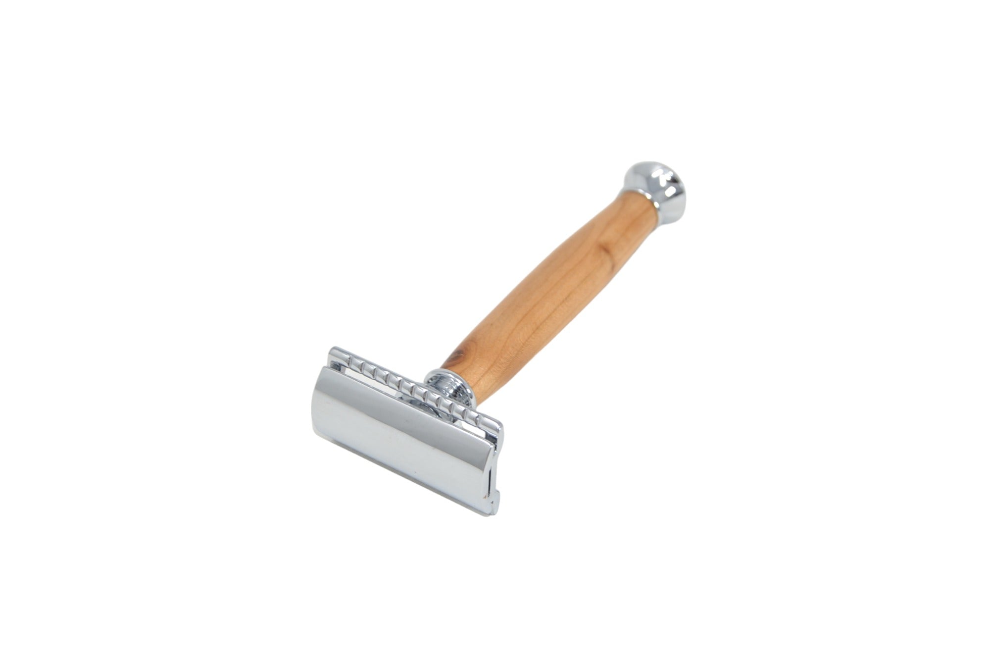 Holz Rasurhobel aus Wildkirschenholz mit wechselbaren Klingen