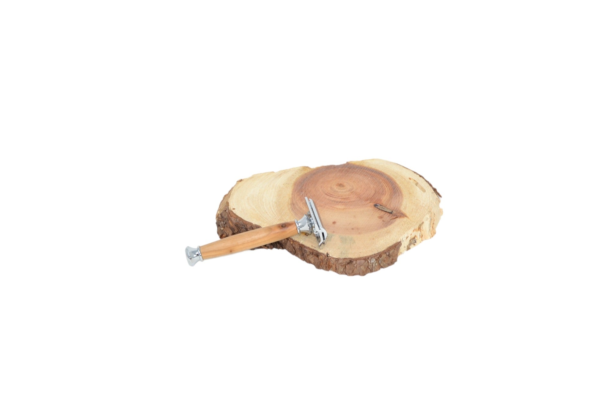 Holz Rasurhobel aus Wildkirschenholz mit wechselbaren Klingen