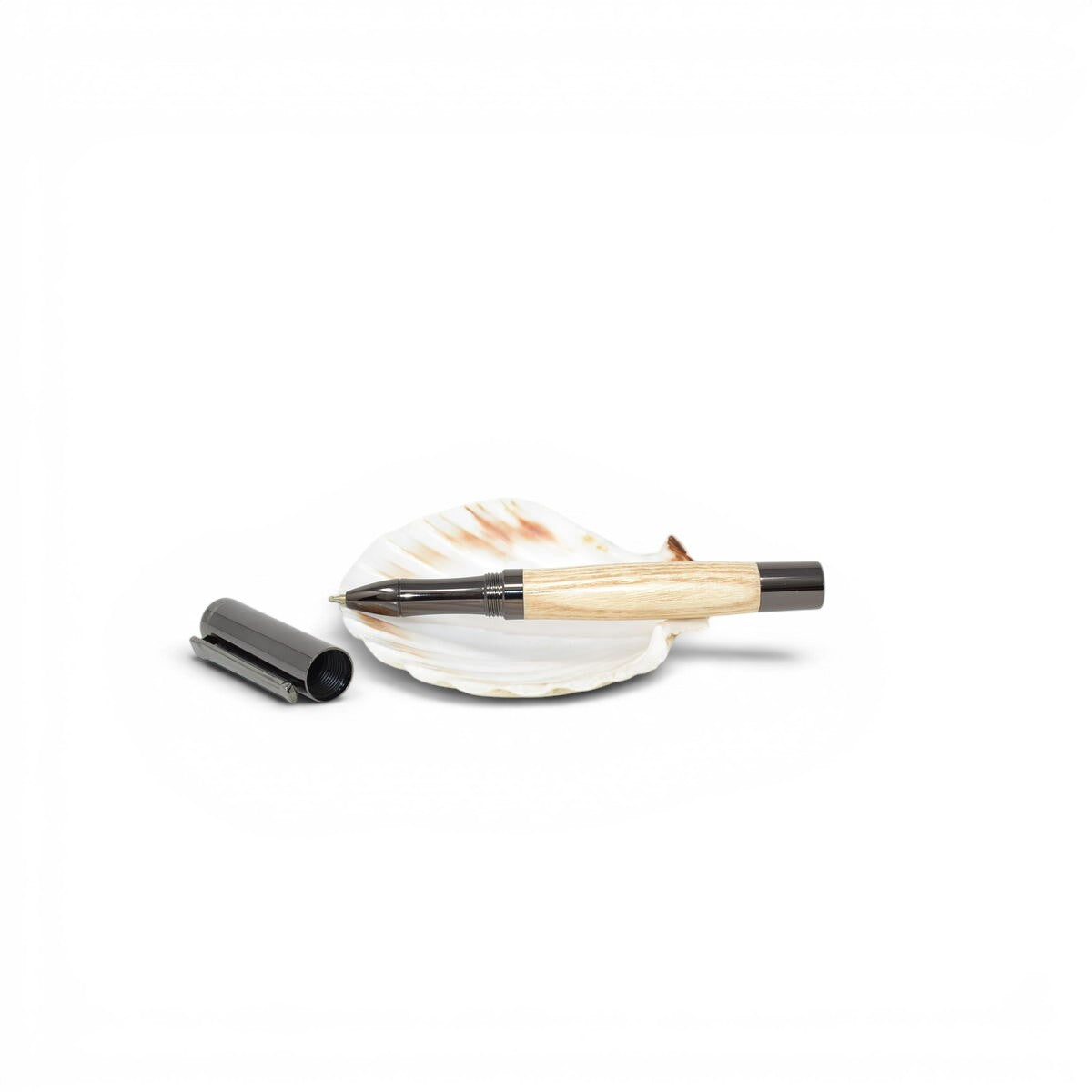 Holz Rollerpen mit Schraubkappe aus Eschenholz