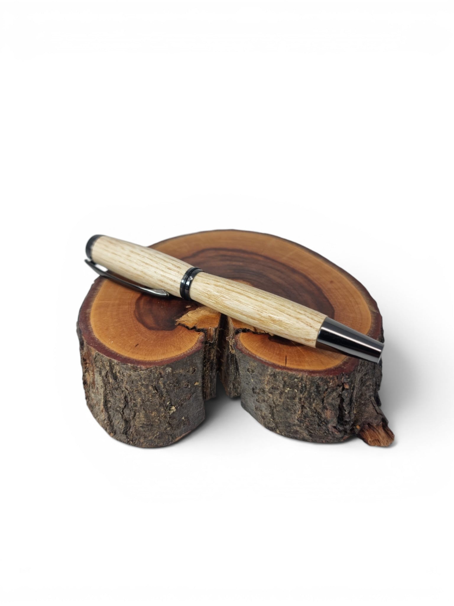 Holz Rollerpen Esche mit gun metallic