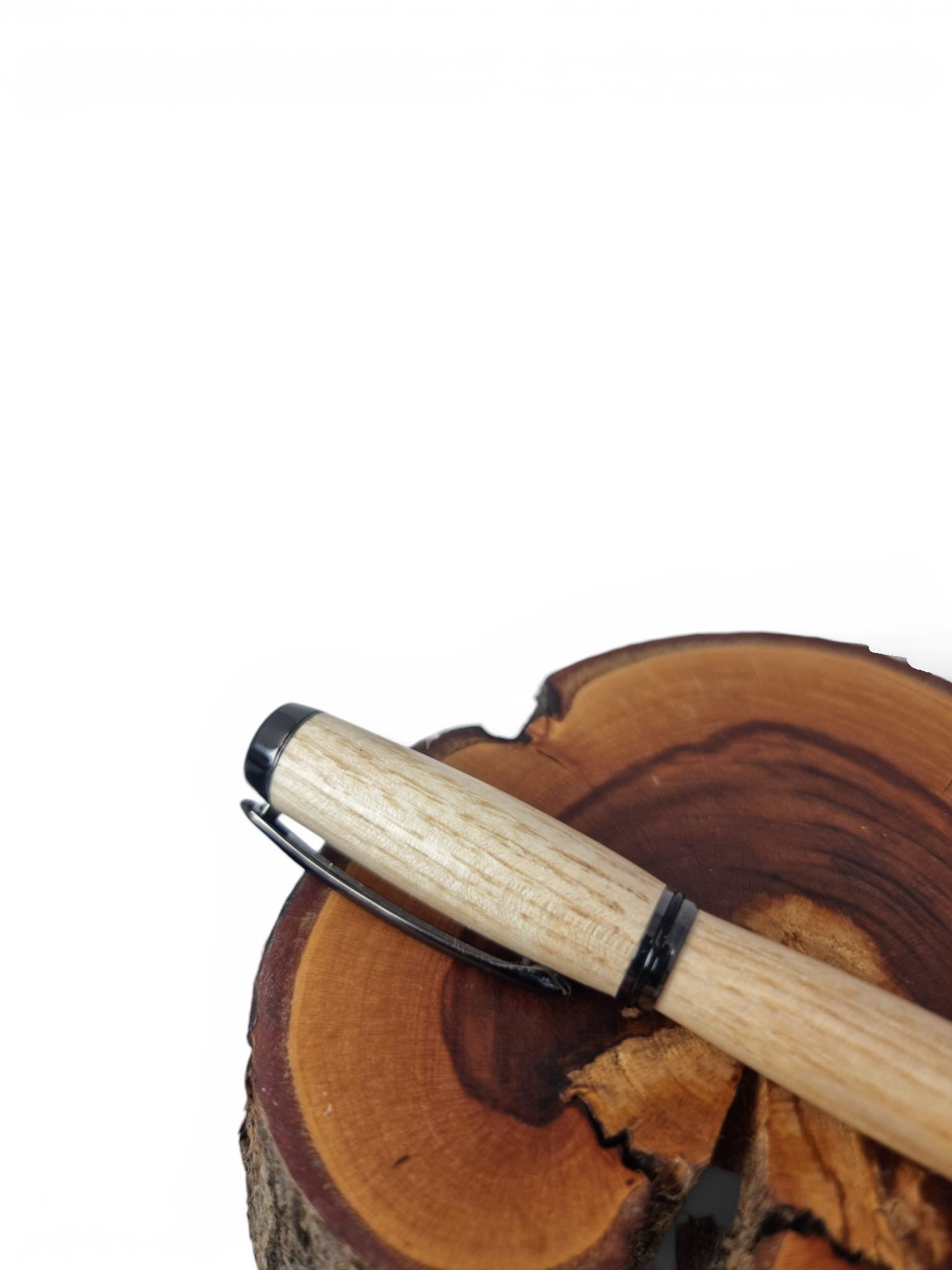 Holz Rollerpen Esche mit gun metallic