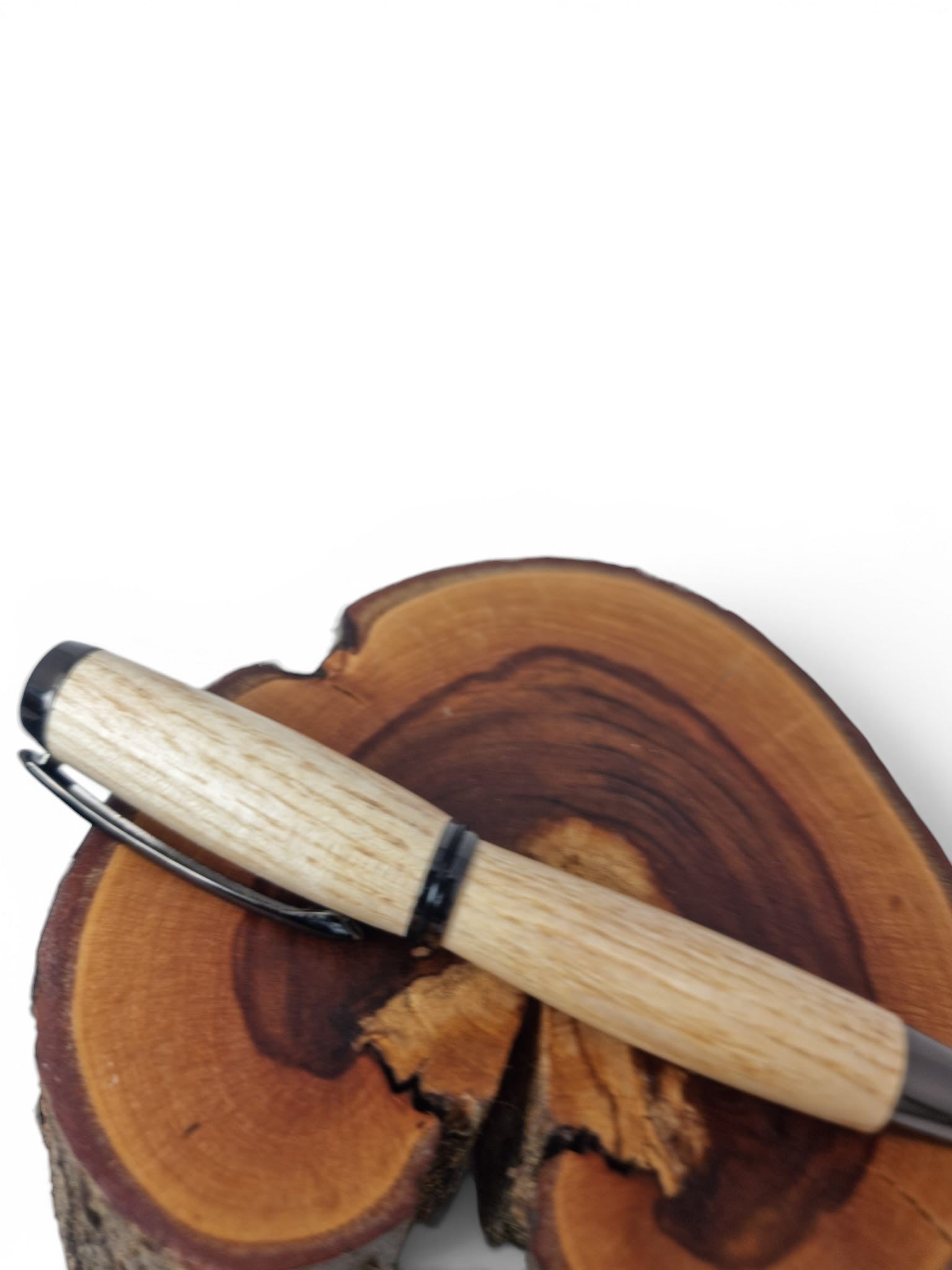 Holz Rollerpen Esche mit gun metallic