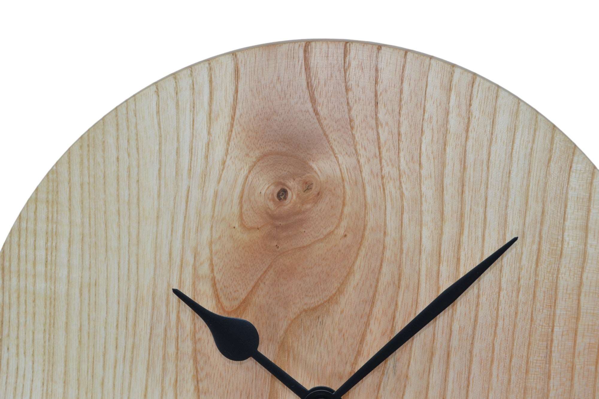 Holz Wanduhr aus Eschenholz, 28 cm