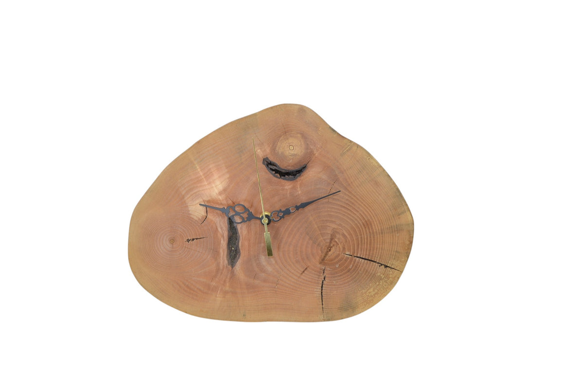 Einzigartige Holz Wanduhr aus Eschenholz