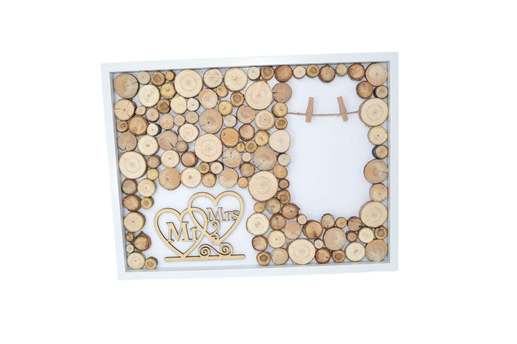 3D Holzbild Geldgeschenk "Mr. & Mrs."