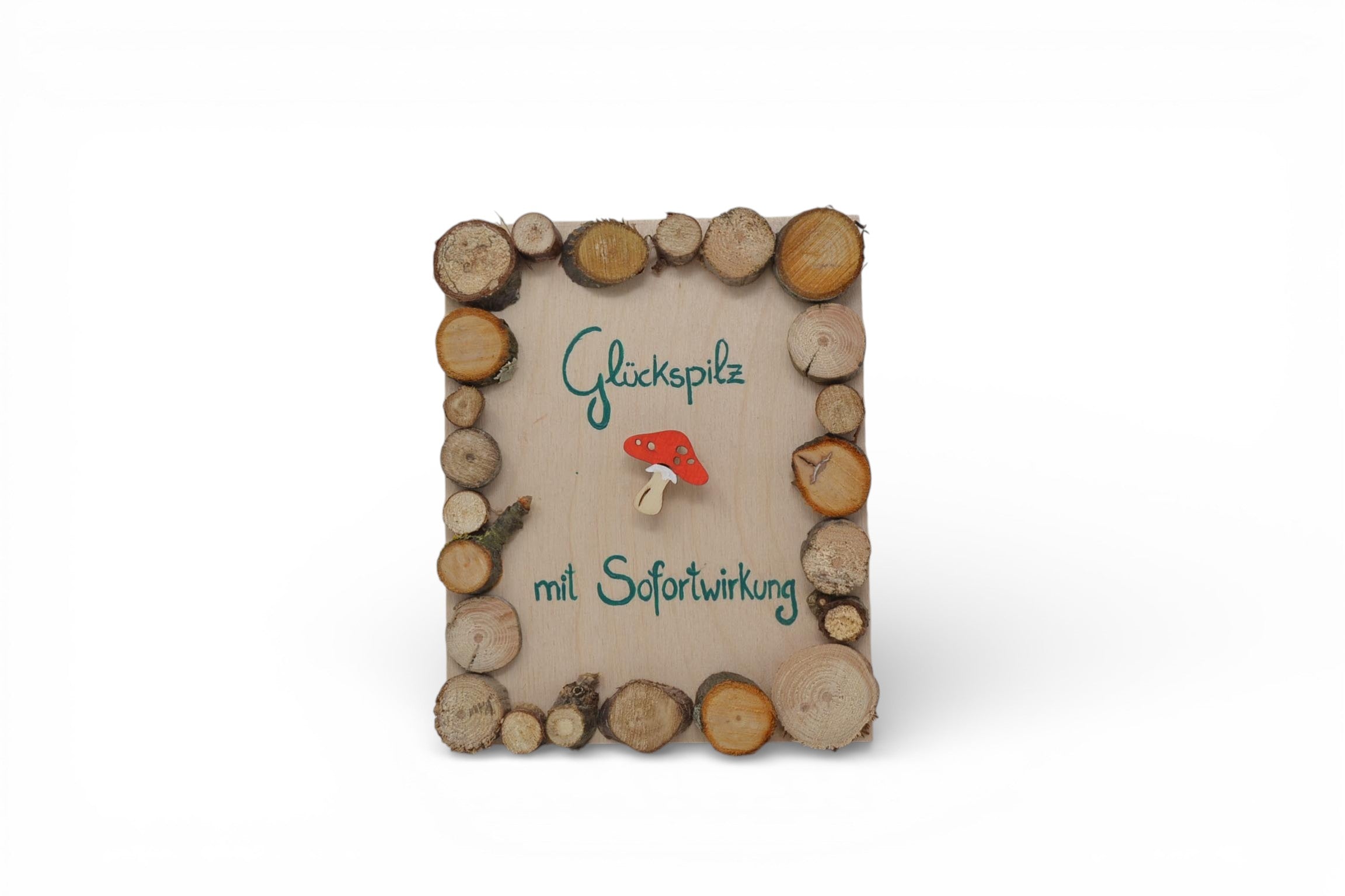 Holzbild Glückspilz